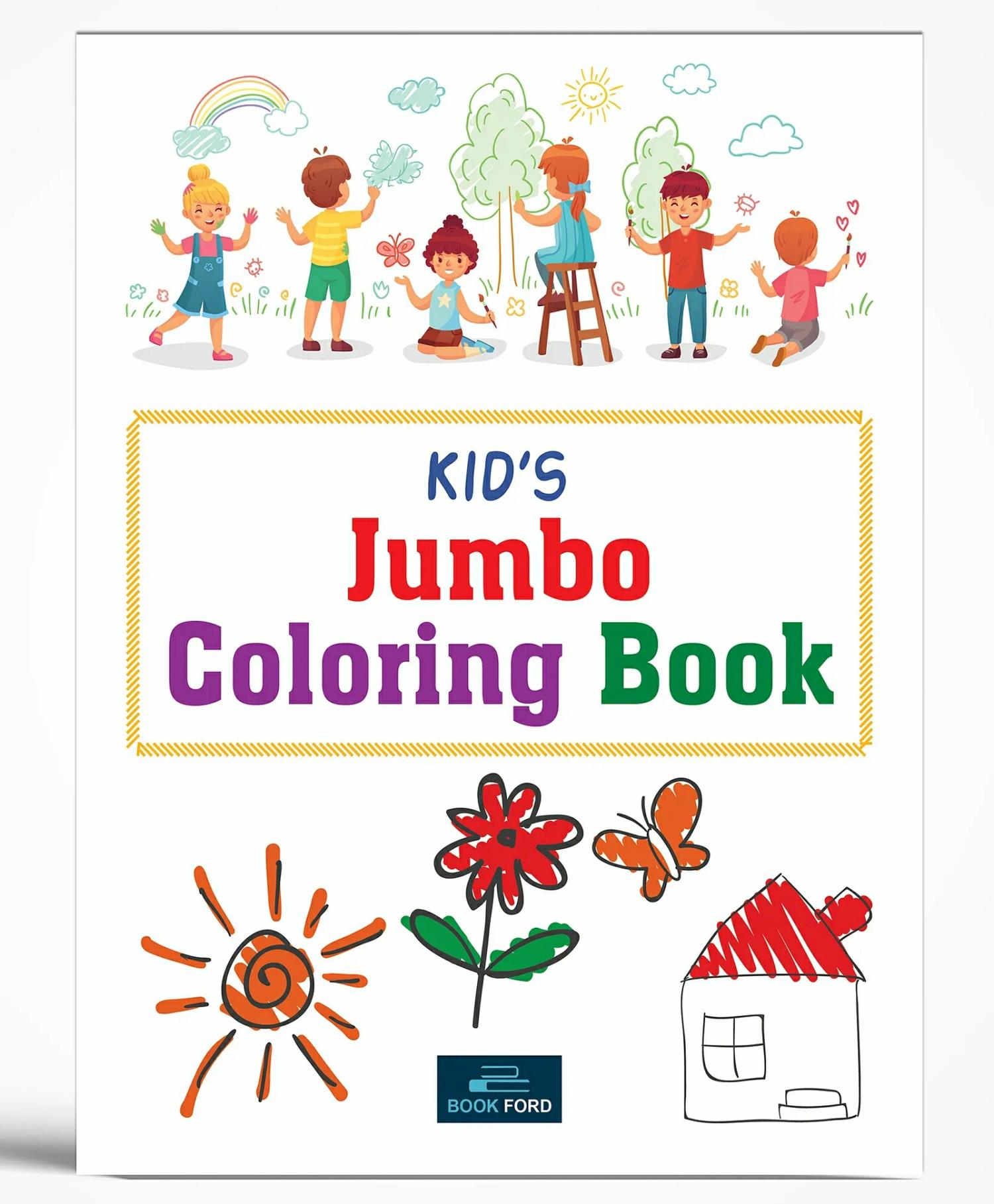 Kid’S Jumbo Colouring Book – English  |   Drawing & Coloring Book Drawing & Coloring Book Drawing & Coloring Book