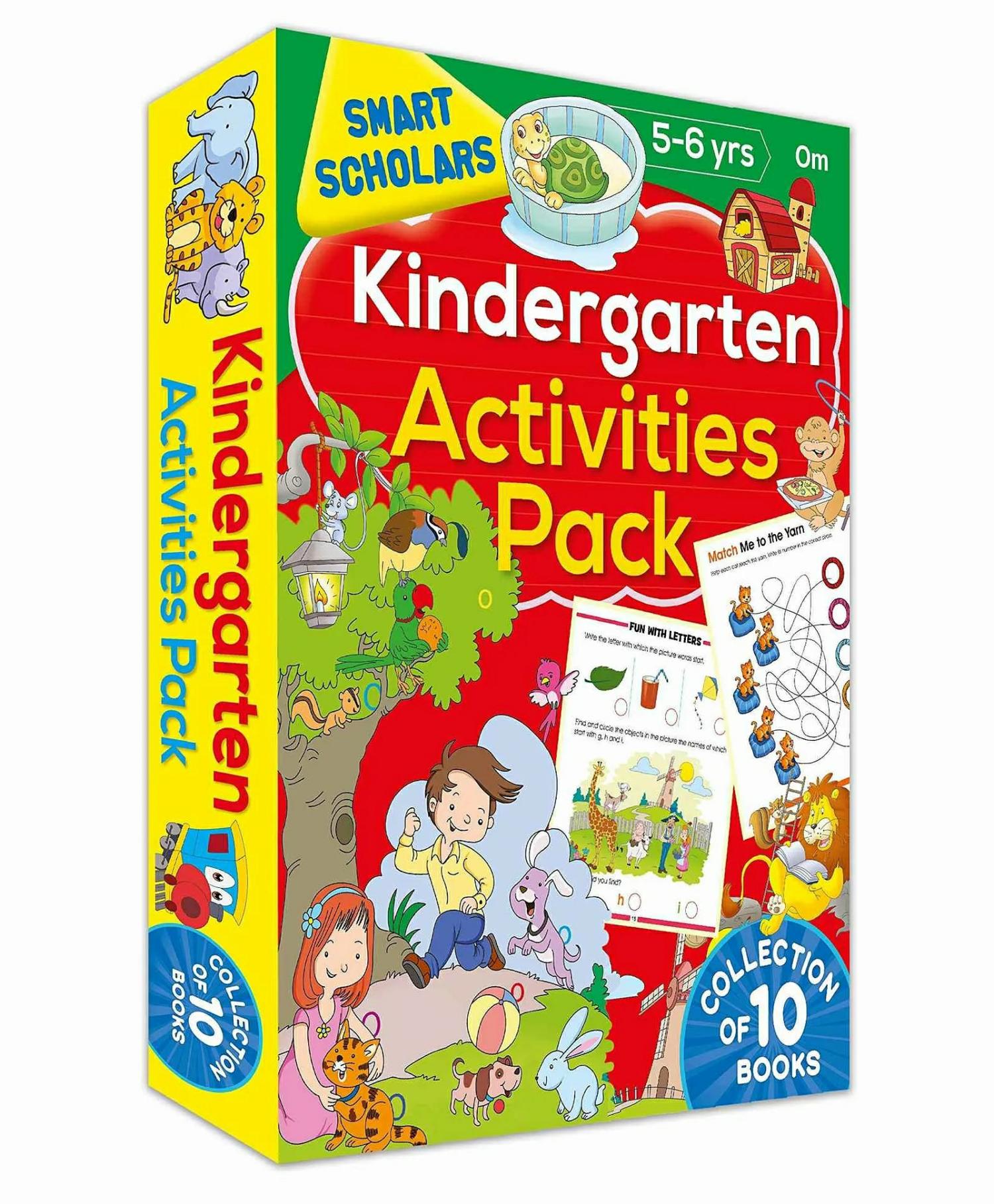 Kindergarten Activities Book Pack Of 10 – English  |   Crafts, Hobbies & Activity Books Crafts, Hobbies & Activity Books Crafts