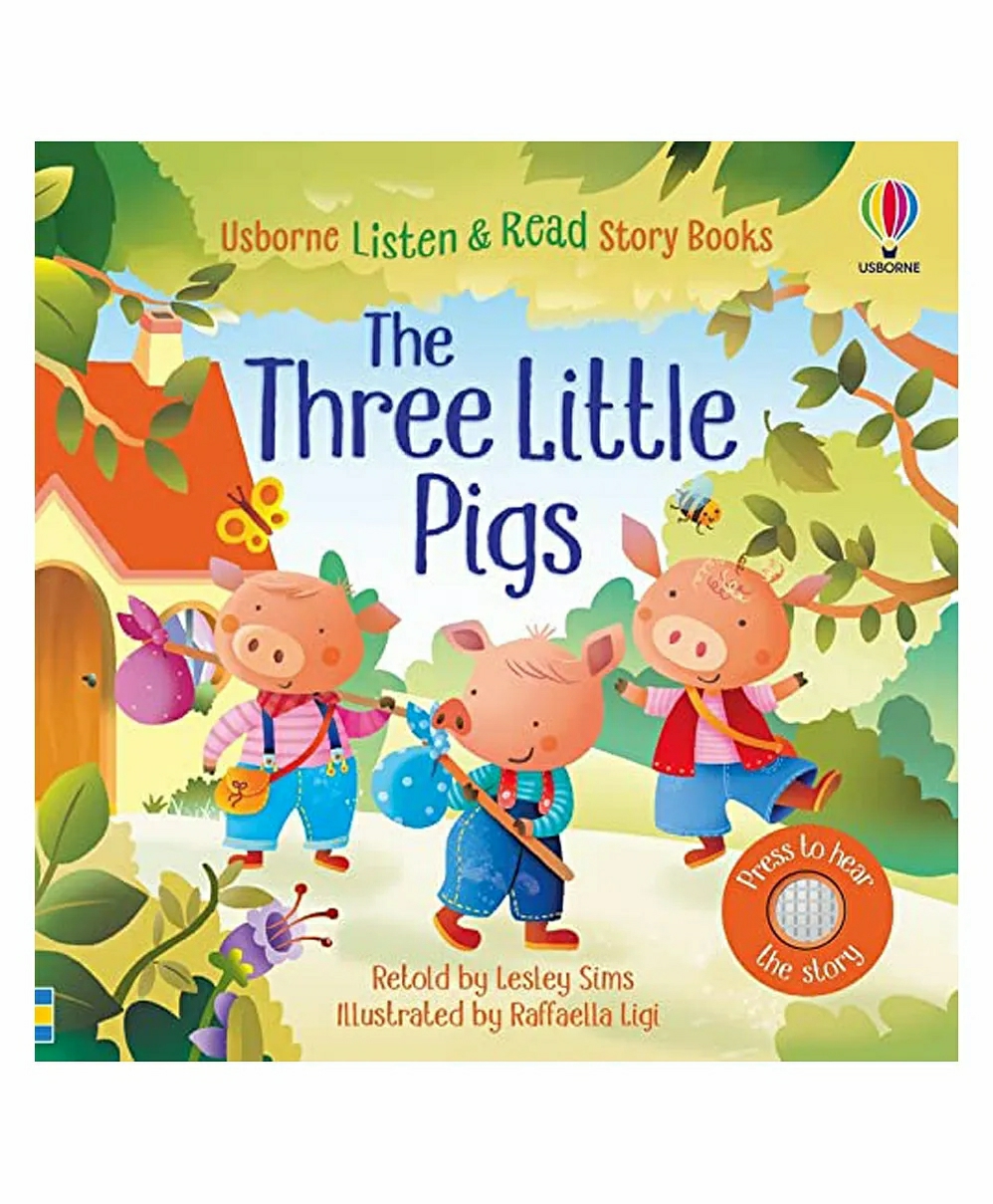 Listen & Read The Three Little Pigs Book – English  |   Board Books Board Books Board Books