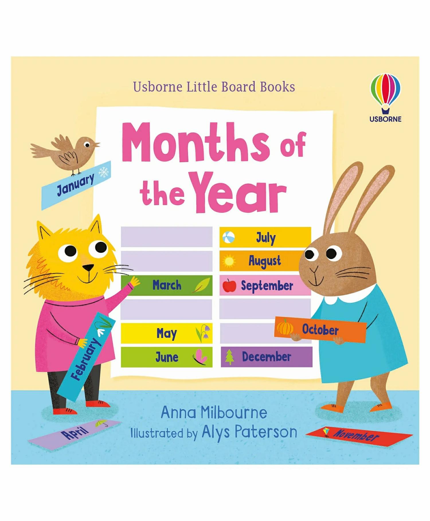 Little Board Books Months Of The Year By Anna Milbourne- English  |   Rhymes & Poetry Books Rhymes & Poetry Books Rhymes & Poetry Books