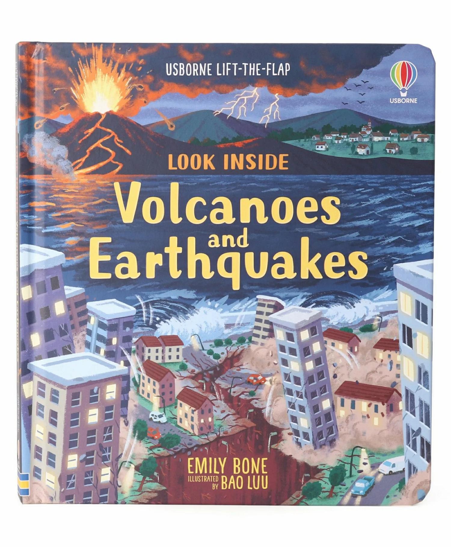 Look Inside Volcanoes And Earthquakes Board Book By Emily Bone – English  |   Board Books Board Books Board Books