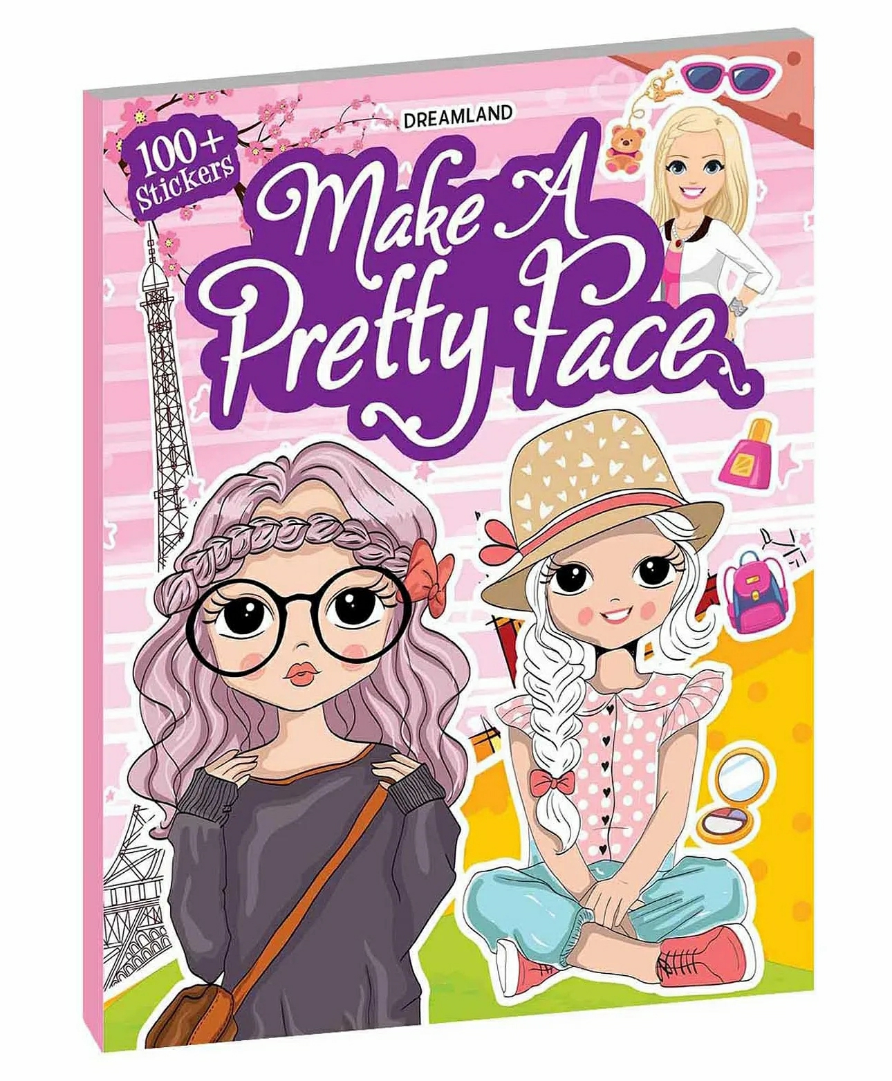 Make A Pretty Face With 1+ Stickers  |   Sticker Books Sticker Books Sticker Books