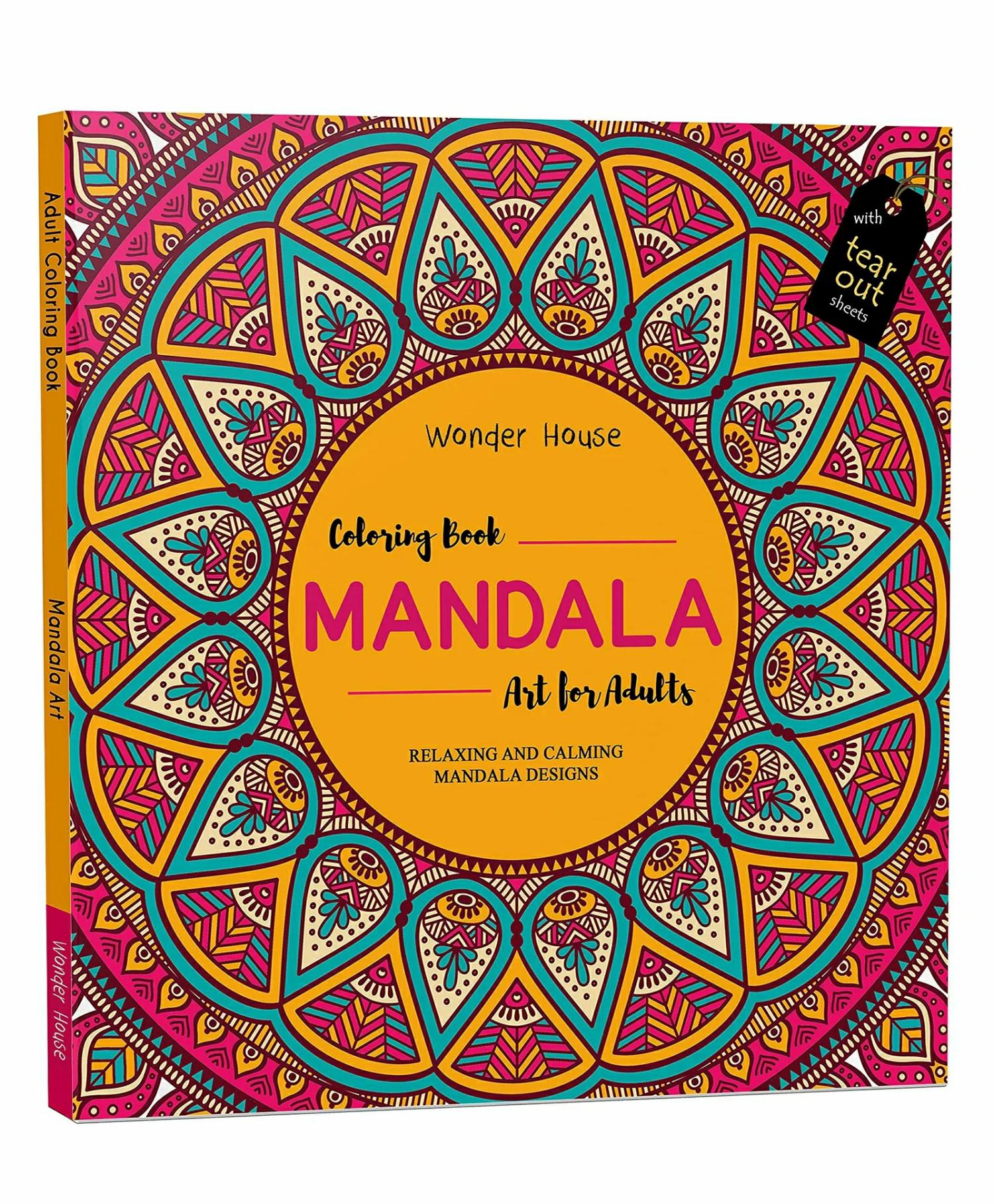 Mandala Arts Colouring Book For Adults With Tear Out Sheets – English  |   Pregnancy & Parenting Books Drawing & Coloring Book Drawing & Coloring Book