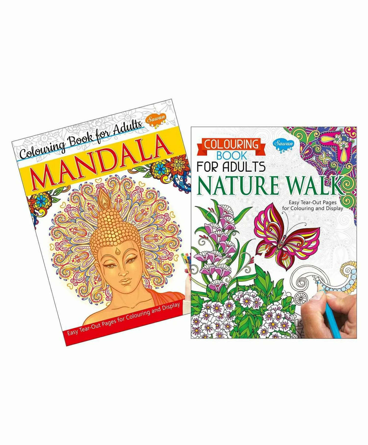 Mandala & Nature Walk Colouring Book Set Of 2 – English  |   Pregnancy & Parenting Books Pregnancy & Parenting Books Pregnancy & Parenting Books