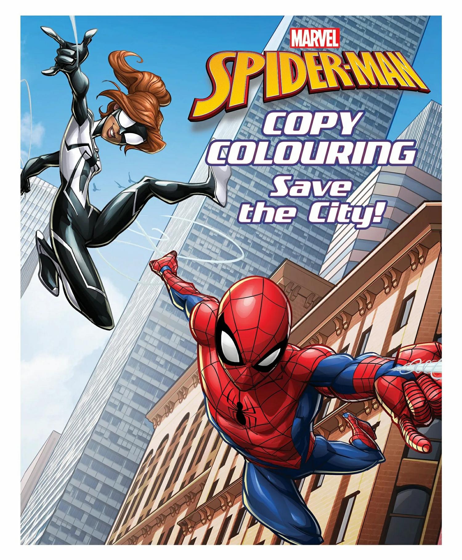 Marvel Spider-Man: Copy Colouring Save The City Coloring Book – 24 Pages  |   Drawing & Coloring Book Drawing & Coloring Book Drawing & Coloring Book