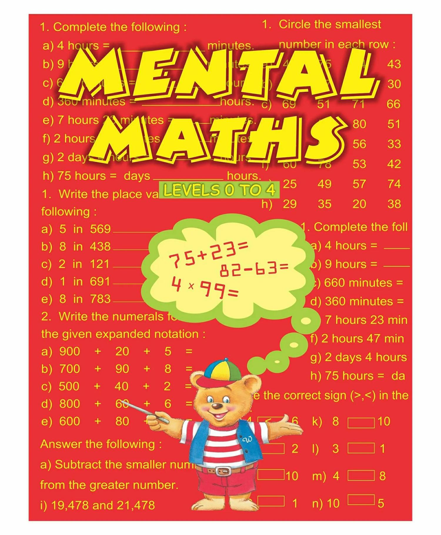 Mental Maths Bind Up Book – English  |   Read & Learn Read & Learn Read & Learn