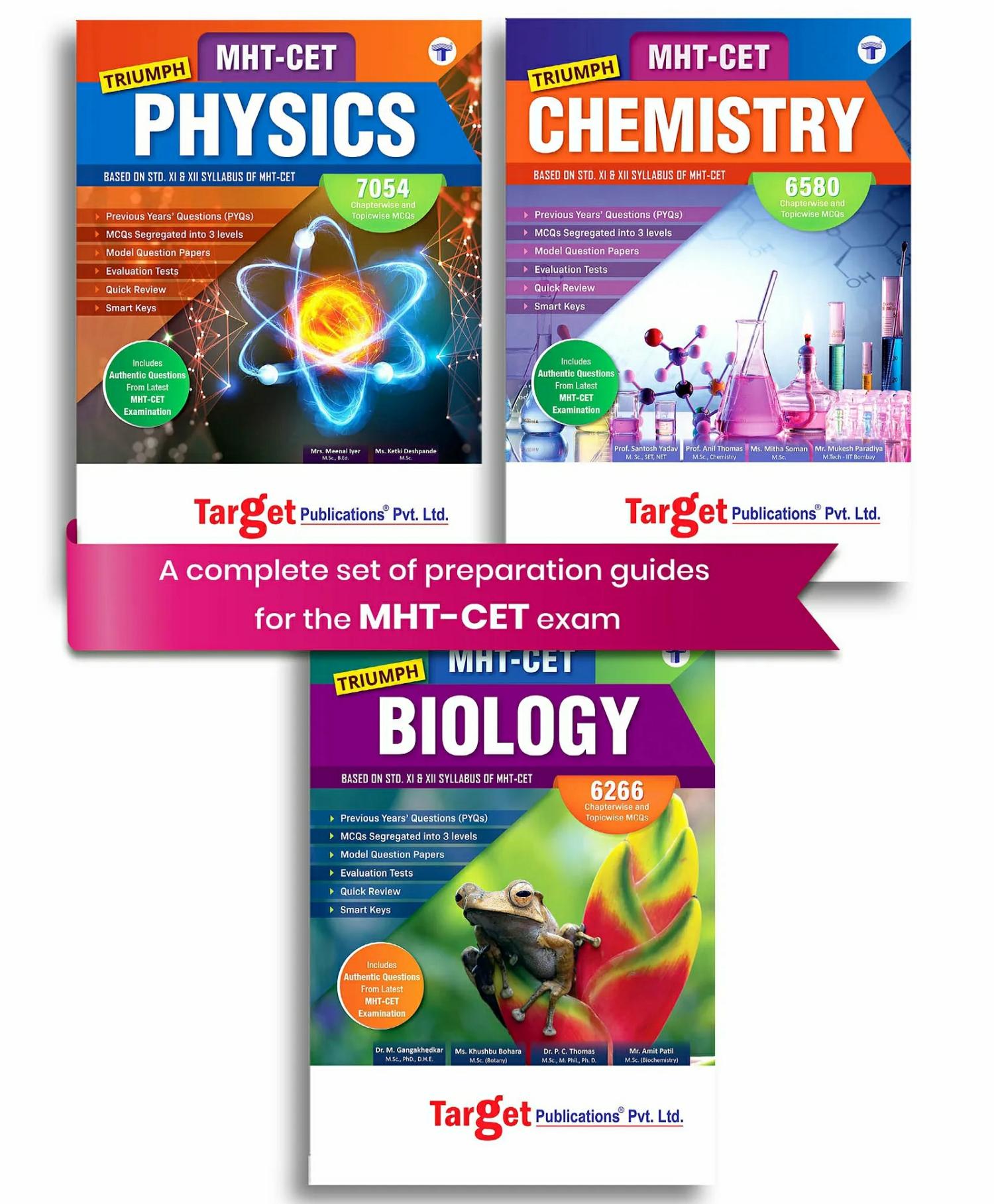 Mht-Cet Triumph Physics, Chemistry And Biology Mcq Books Combo For 221 Pharmacy Entrance Exam – English  |   Academic Books Academic Books Academic Books