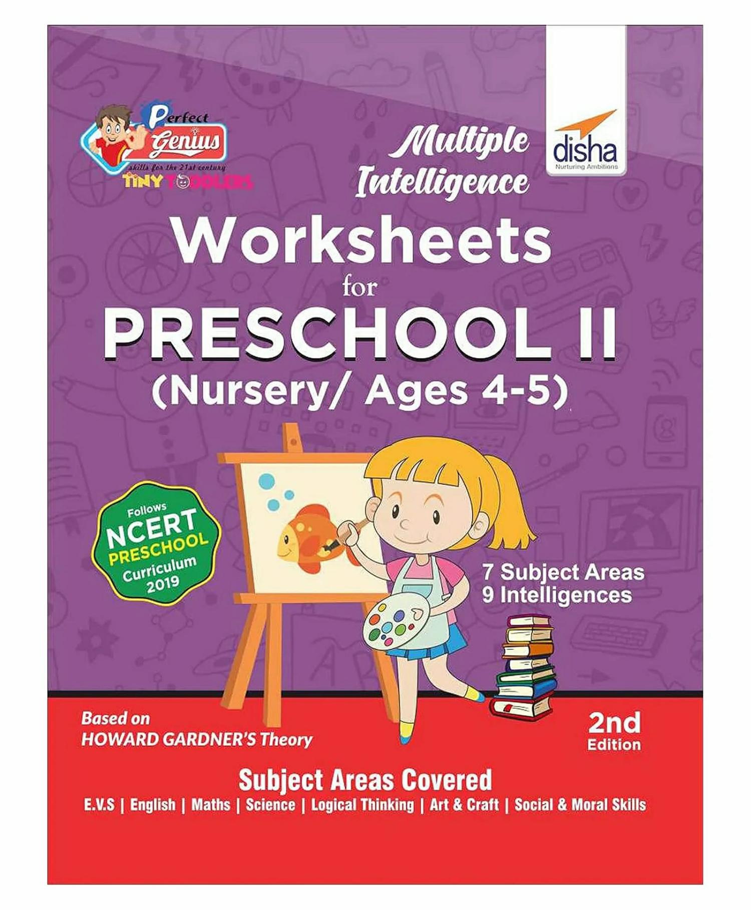 Multiple Intelligence Worksheets For Preschool Ii (Nursery/ Ages 4-5) 2Nd Edition  |   Academic Books Academic Books Academic Books