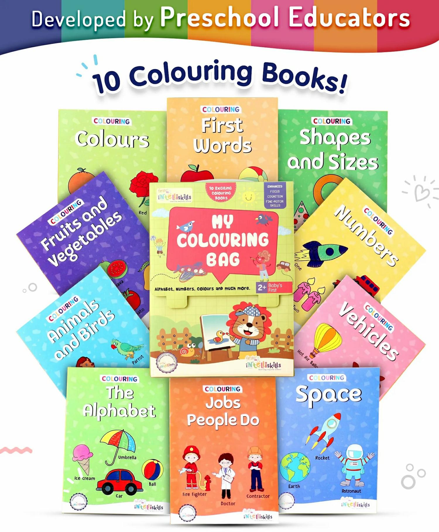 My Colouring Bag Set Of 10 – English  |   Crafts, Hobbies & Activity Books Crafts, Hobbies & Activity Books Crafts