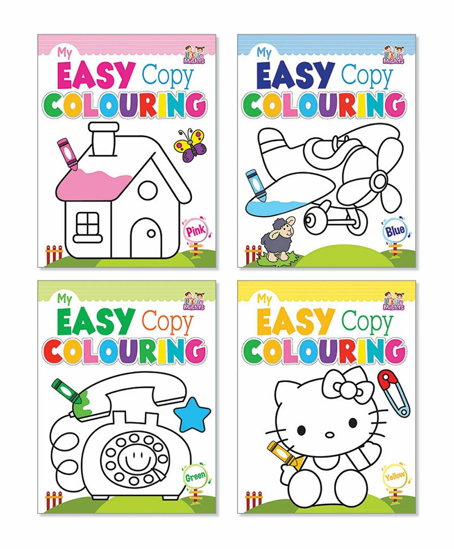 My Easy Copy Colouring Books Pack Of 4 – English  |   Drawing & Coloring Book Drawing & Coloring Book Drawing & Coloring Book