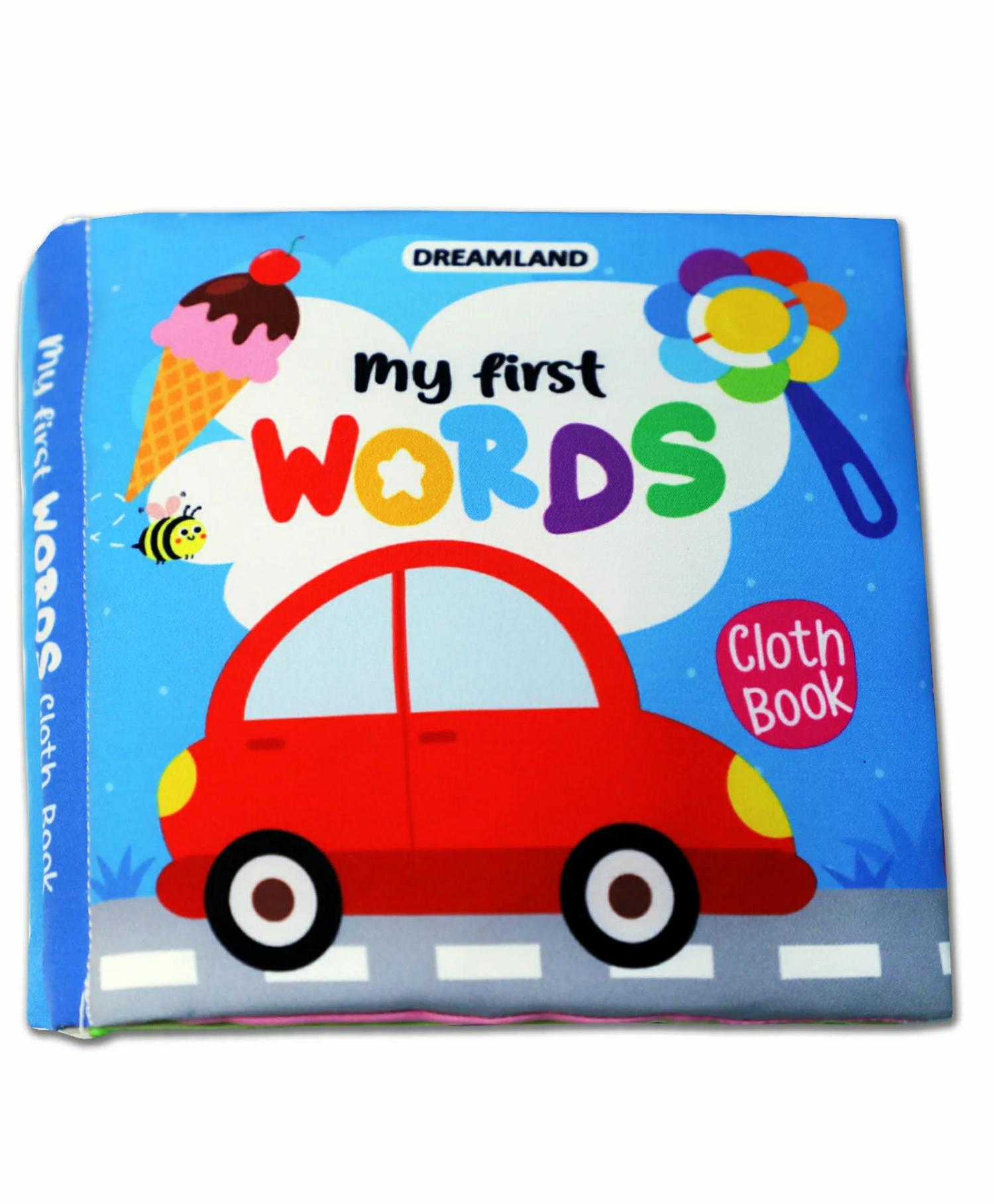 My First Cloth Book First Words With Squeaker And Crinkle Paper Cloth Books – English  |   Picture Books Picture Books Picture Books