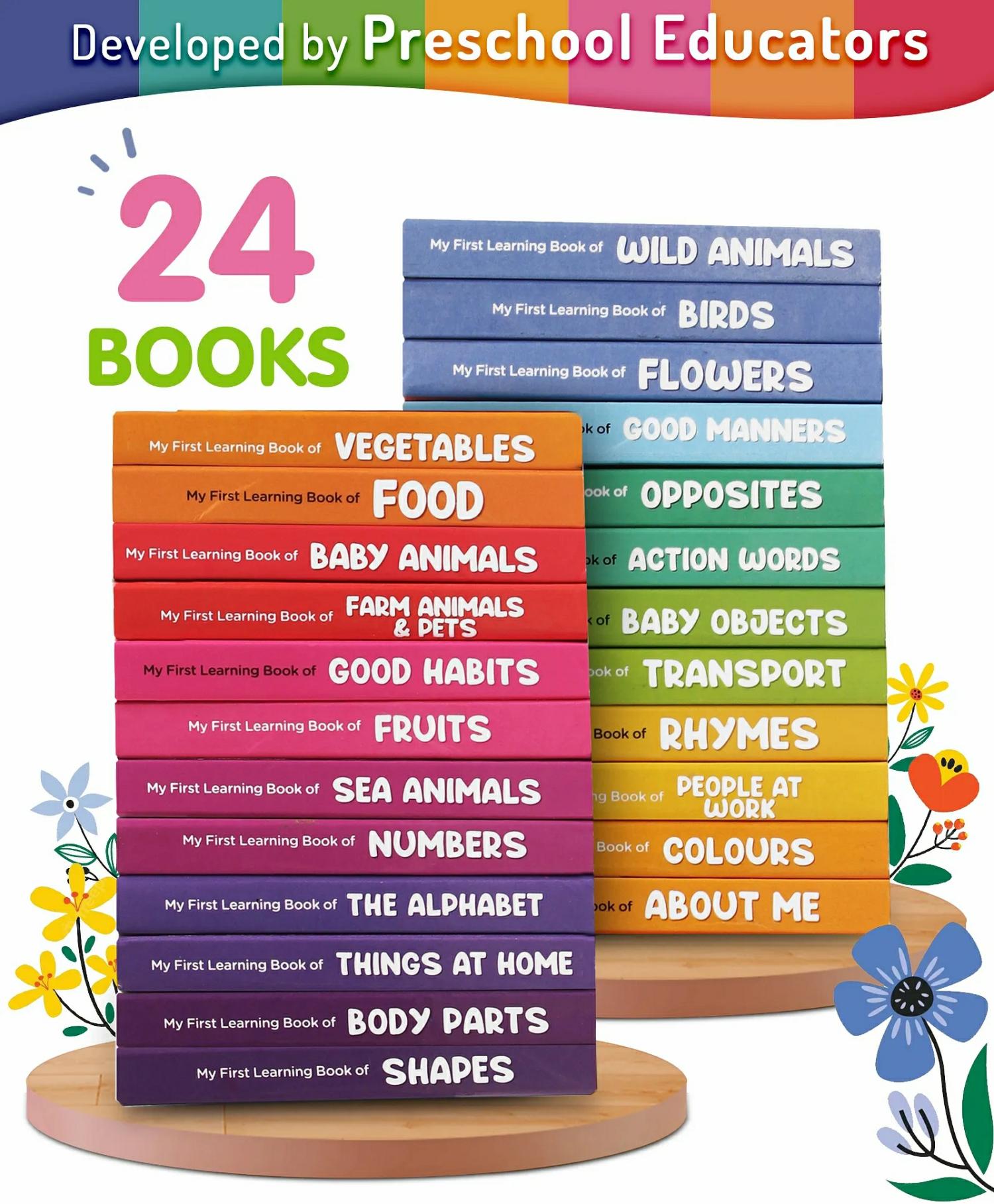 My First Learning Set Of 24 Library Books – English  |   Board Books Board Books Board Books