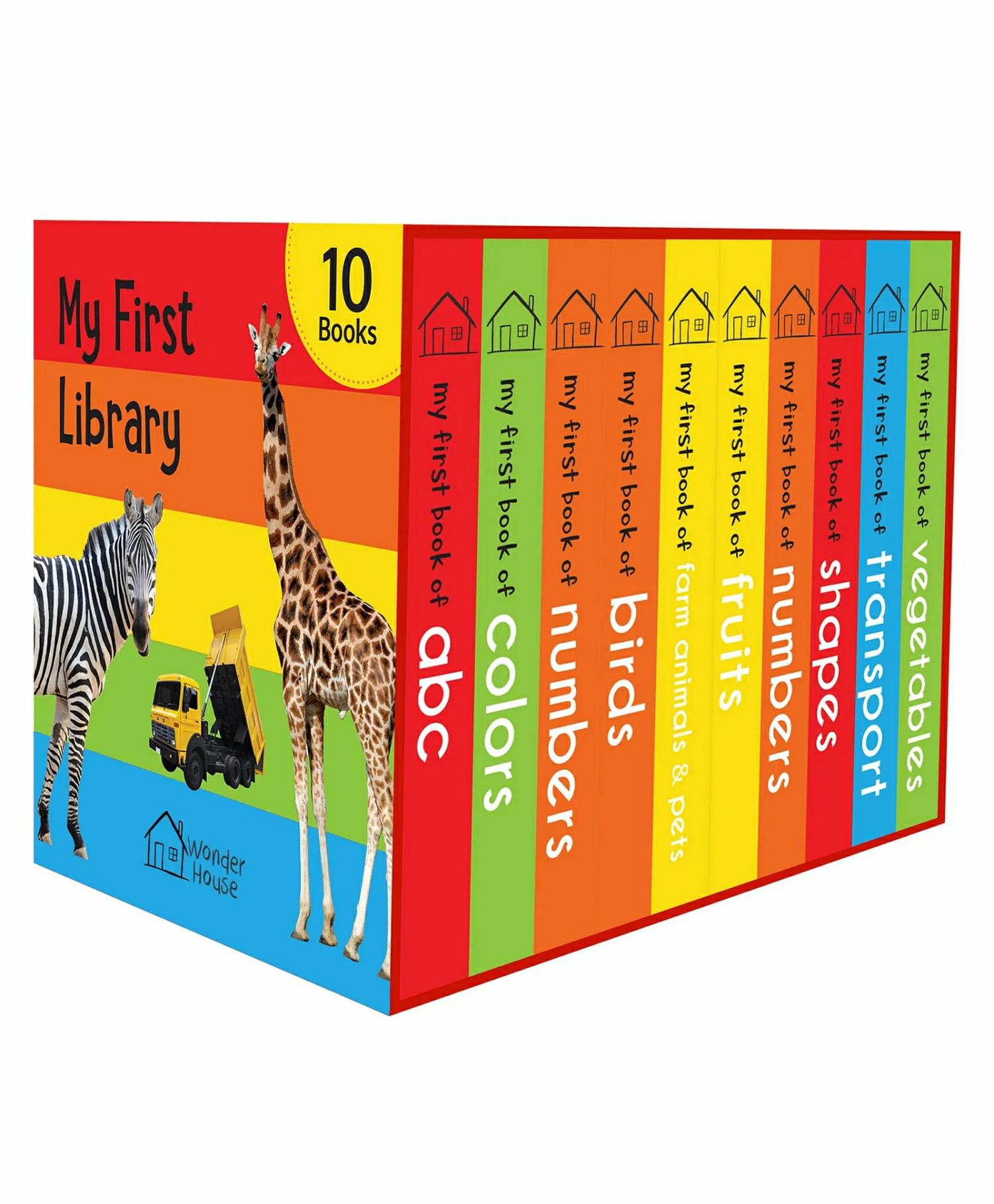 My First Library Pack Of 10 – English  |   Board Books Board Books Board Books