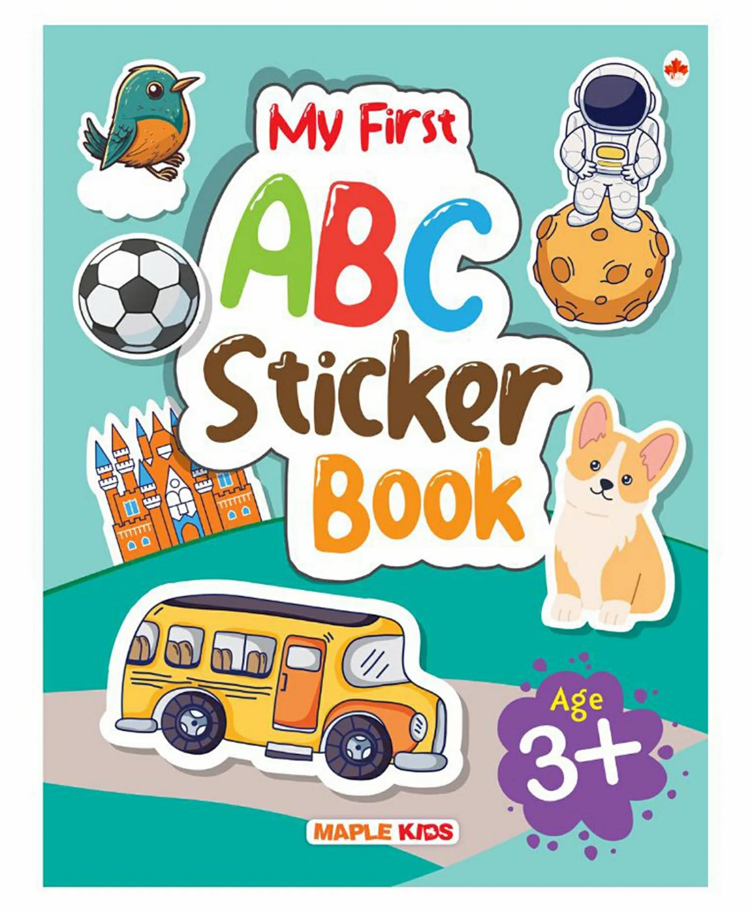 My First Sticker Book Abc Alphabet Activity Book For Kids With 100+ Stickers – English  |   Sticker Books Picture Books Picture Books