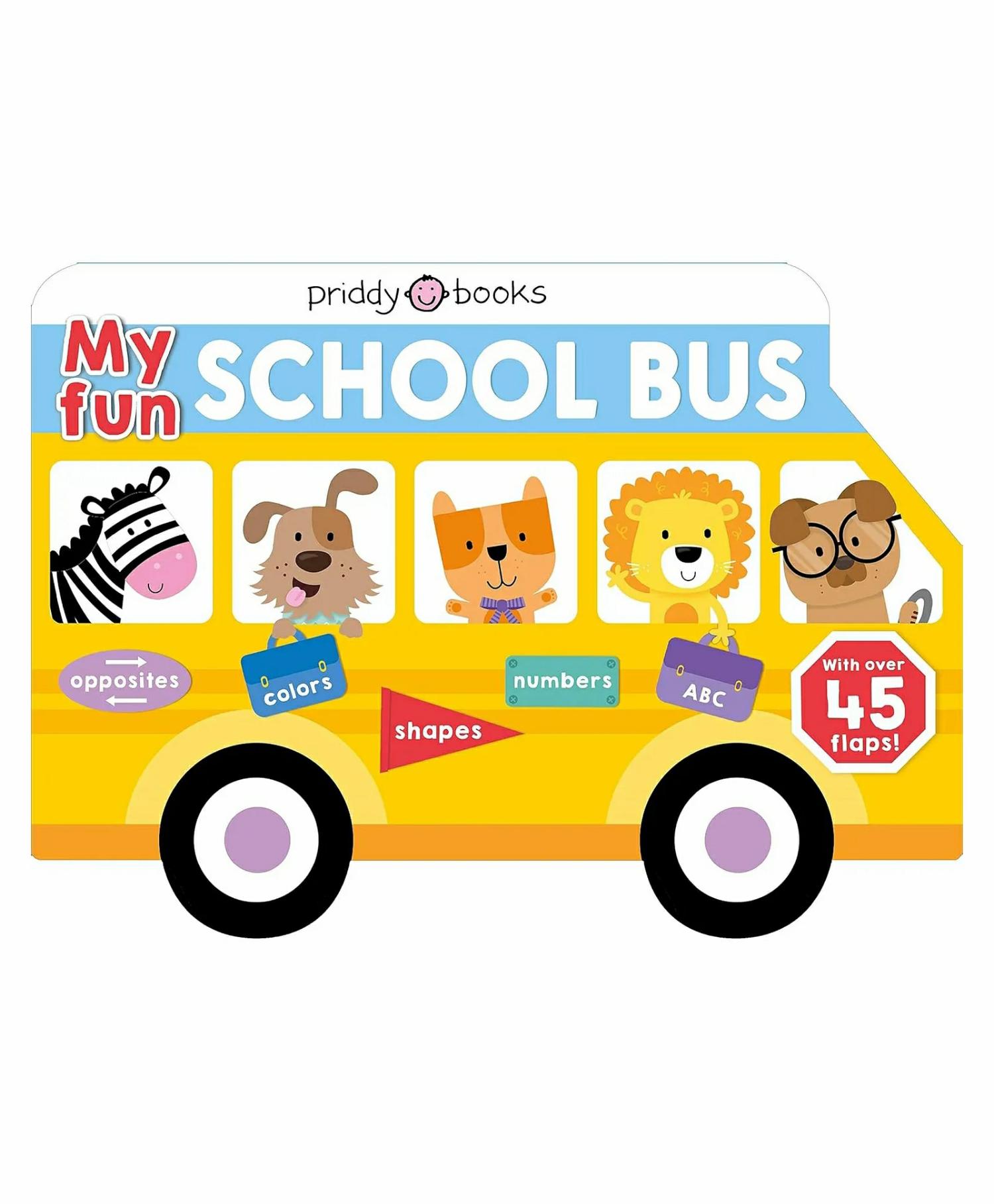 My Fun School Bus Lift-The-Flap Board Book By Roger Priddy – English  |   Board Books Board Books Board Books