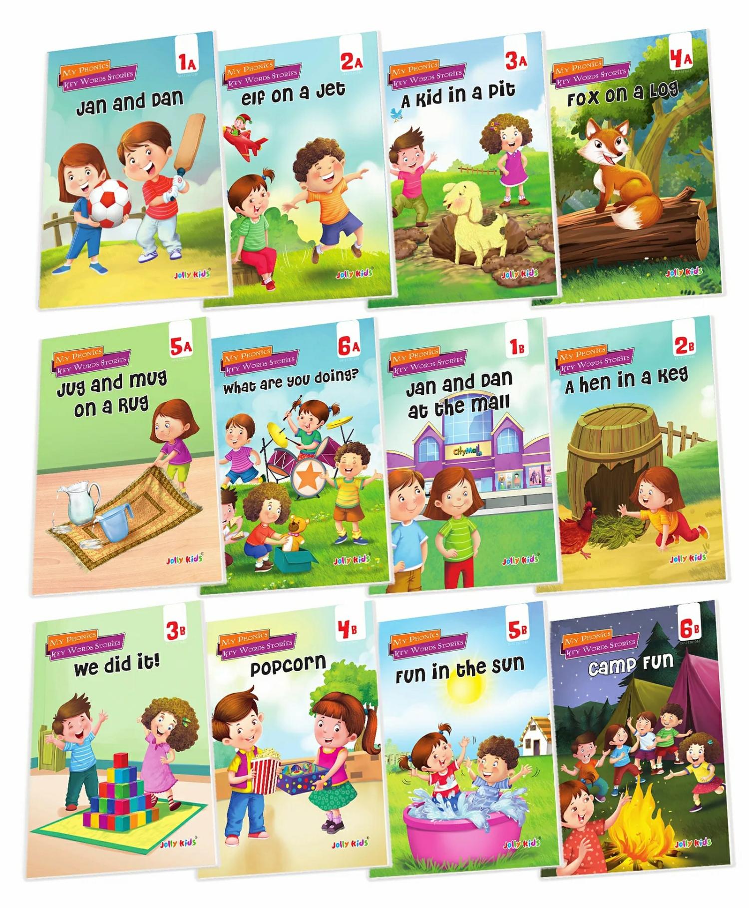 My Phonic Key Words Stories Book Set Of 12 – English  |   Read & Learn Picture Books Picture Books