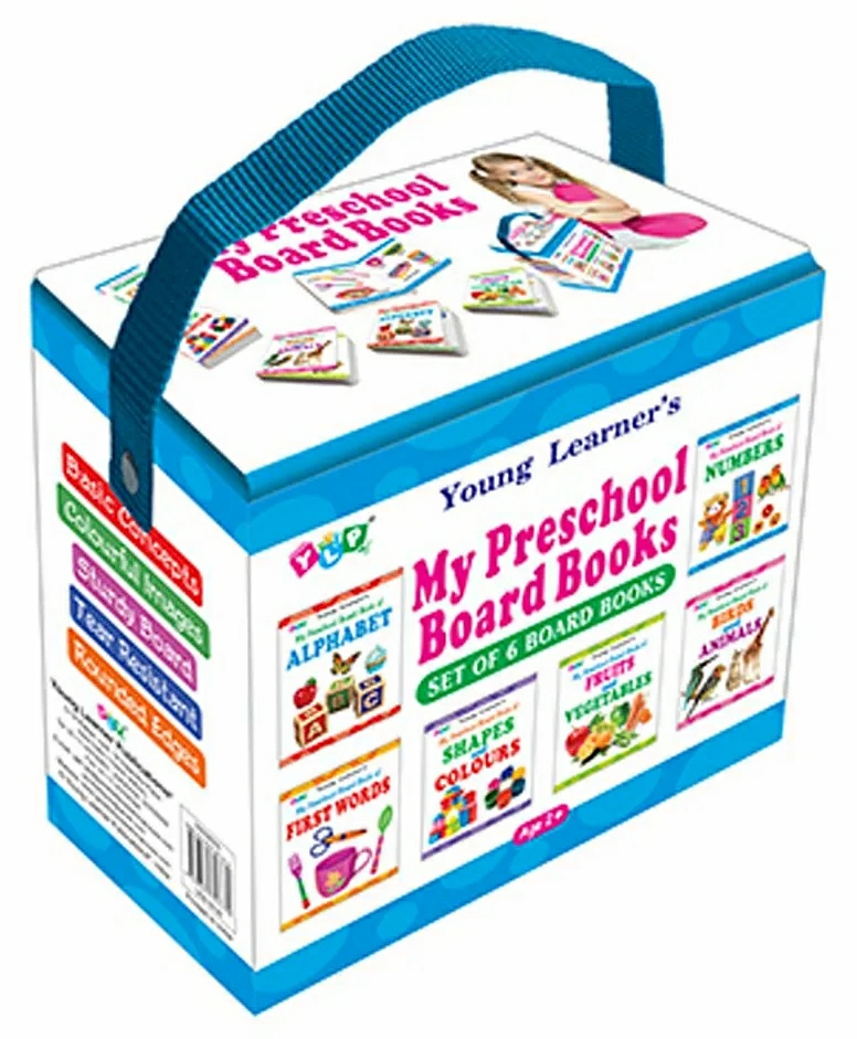 My Preschool Board Book Set Of 6 – English  |   Board Books Board Books Board Books