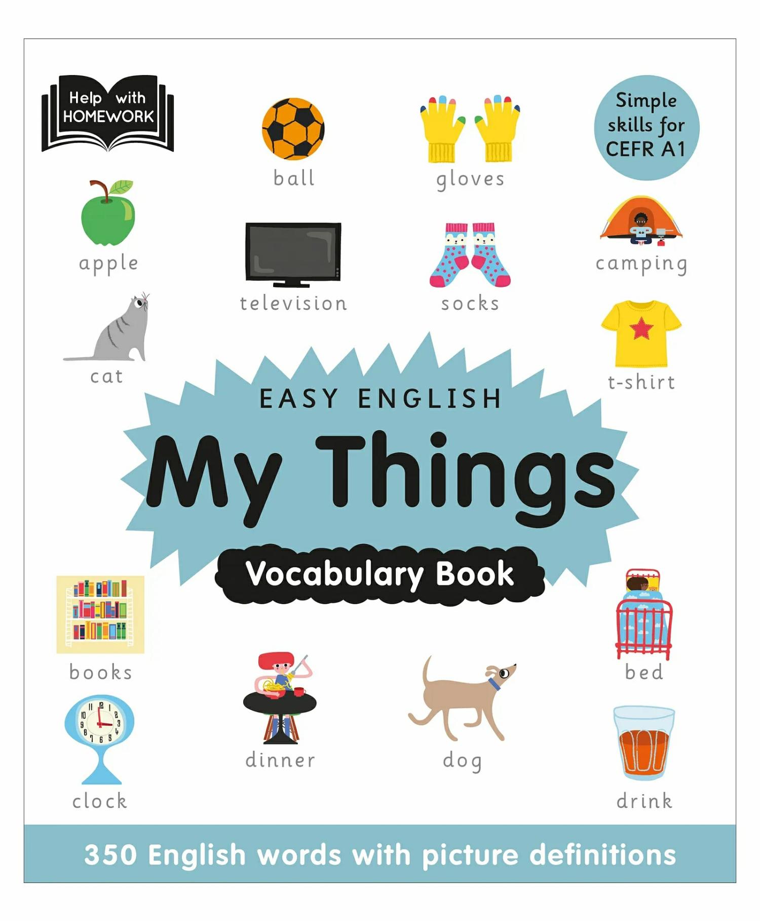 My Things Vocabulary Book – English  |   Sticker Books Sticker Books Sticker Books