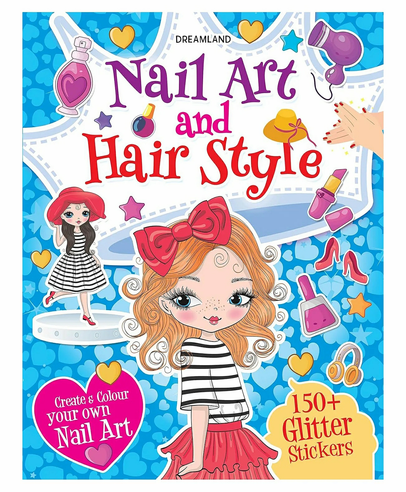 Nail Art And Hair Style- Create And Colour Your Own Nail Art With 15 Glitter Stickers  |   Crafts, Hobbies & Activity Books Crafts, Hobbies & Activity Books Crafts