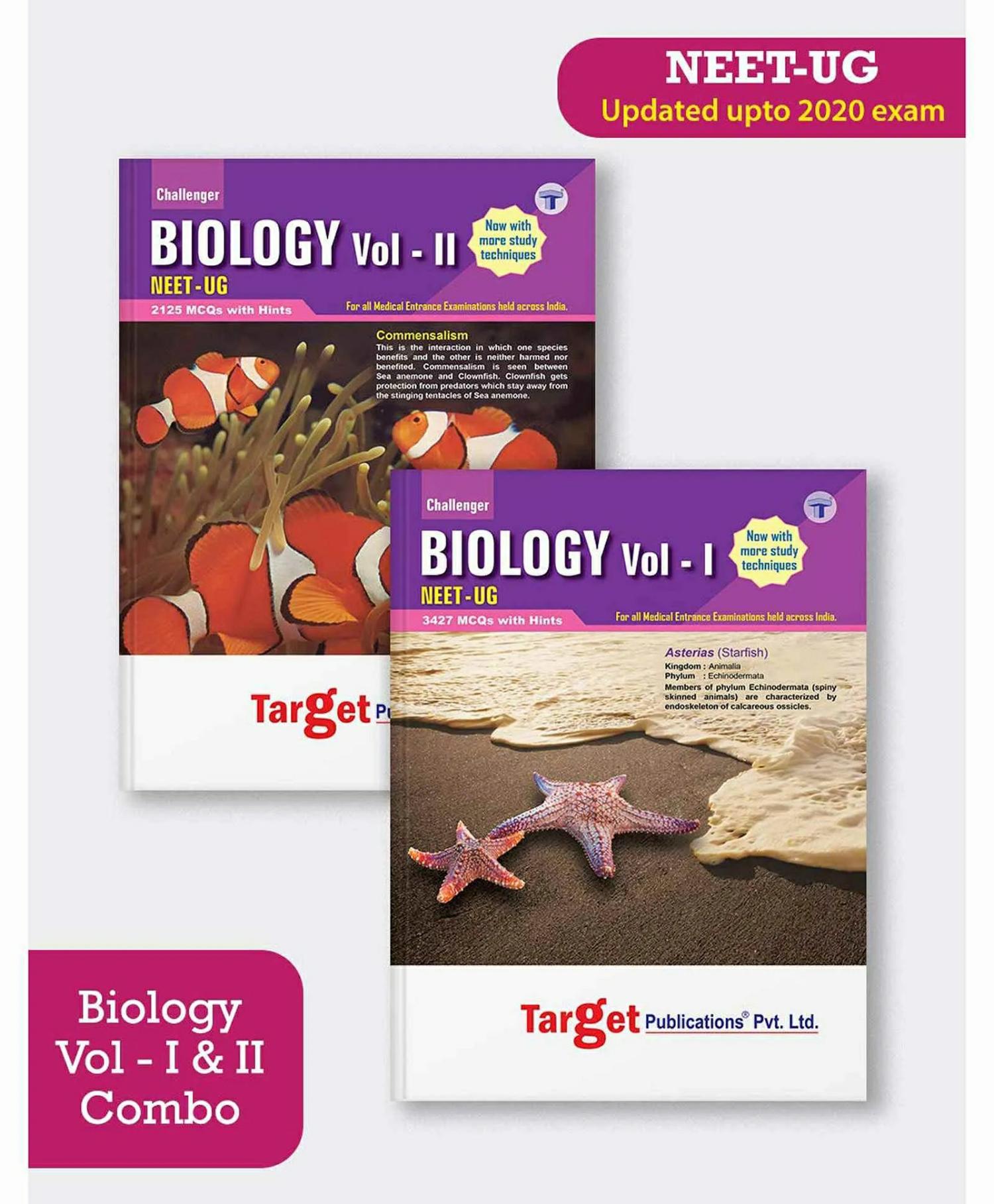 Neet Ug Challenger Biology Book Pack Of 2 – English  |   Academic Books Academic Books Academic Books