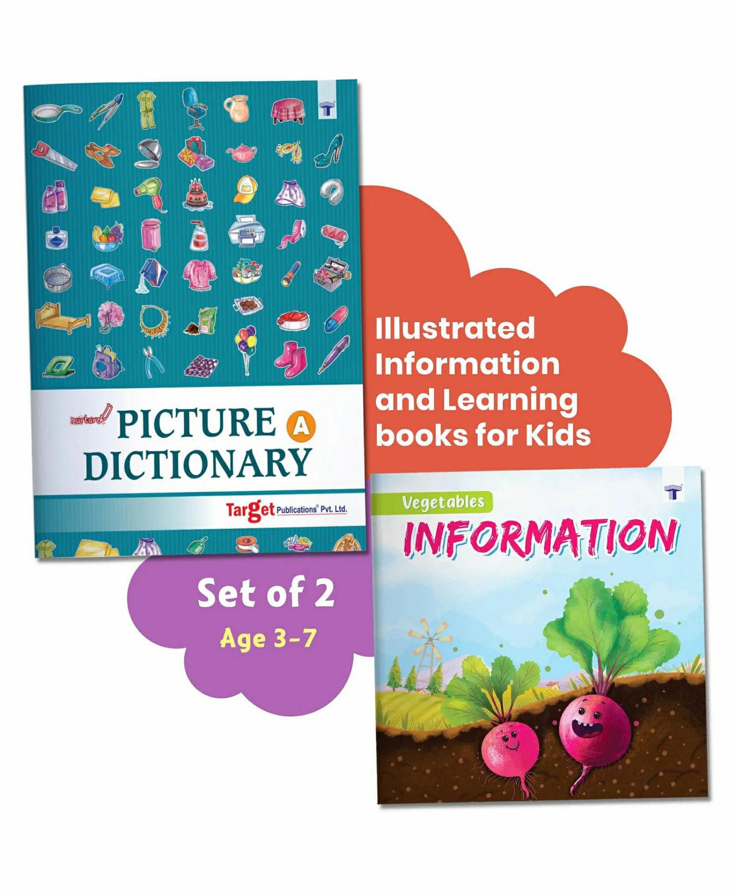 Nurture Picture Dictionary A And Blossom Vegetable Information Book – English  |   Picture Books Picture Books Picture Books