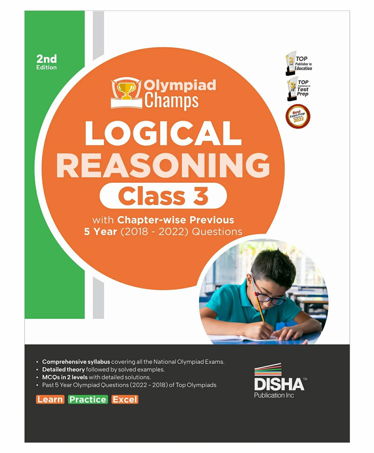 Olympiad Champs Logical Reasoning Class 3 With Chapter-Wise Previous 5 Year (218 – 222) Questions 2Nd Edition | Complete Prep Guide With Theory, Pyqs, Past & Practice Exercise  |   Academic Books Academic Books Academic Books