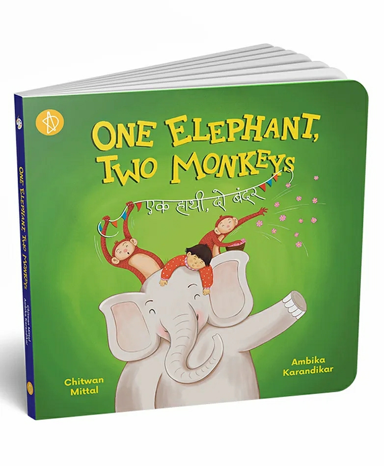 One Elephant Two Monkeys By Chitwan Mittal  Hindi & English  |   Picture Books Picture Books Picture Books