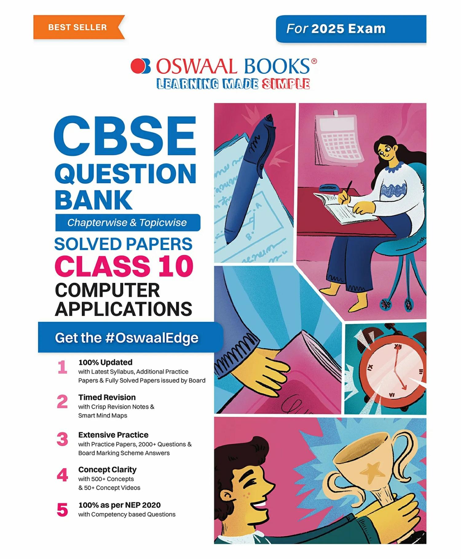 Oswaal Cbse Question Bank Class 10 Computer Application Chapterwise And Topicwise Solved Papers For Board Exams 2025  |   Academic Books Academic Books Academic Books