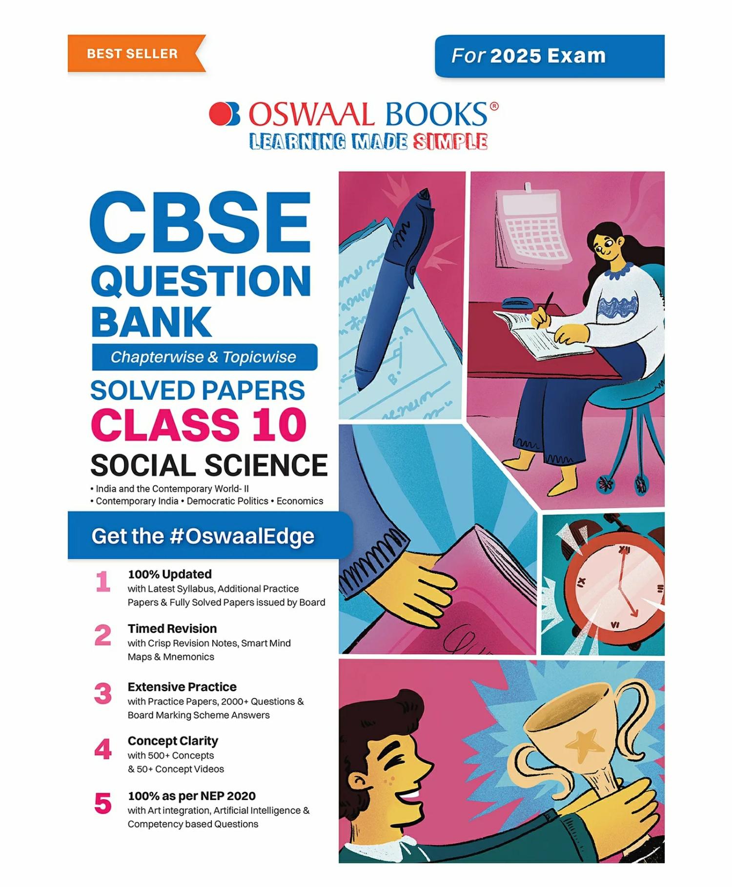 Oswaal Cbse Question Bank Class 10 Social Science, Chapterwise And Topicwise Solved Papers For Board Exams 2025  |   Academic Books Academic Books Academic Books