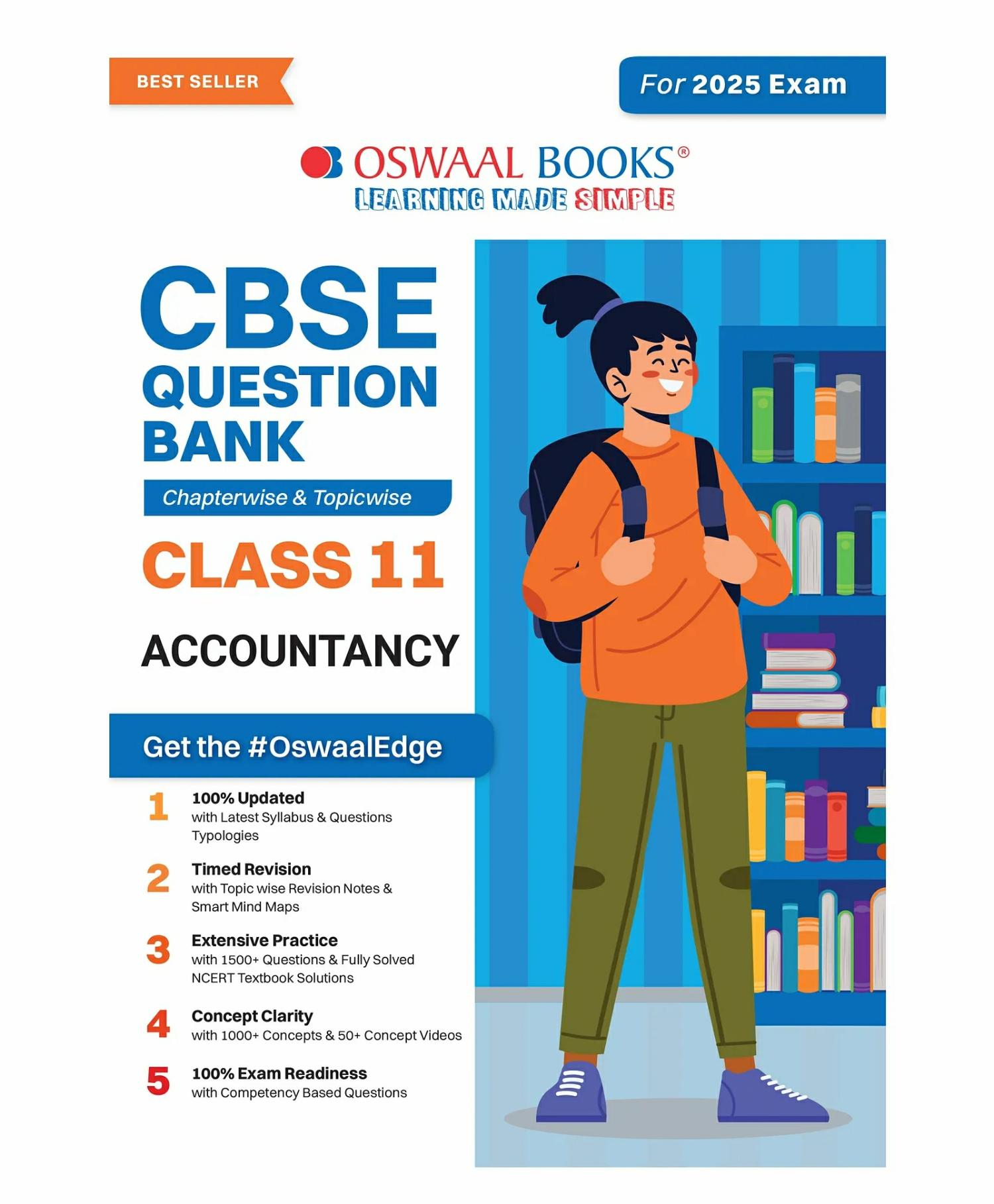 Oswaal Cbse Question Bank Class 11 Accountancy, Chapterwise And Topicwise Solved Papers For 2025 Exams  |   Academic Books Academic Books Academic Books