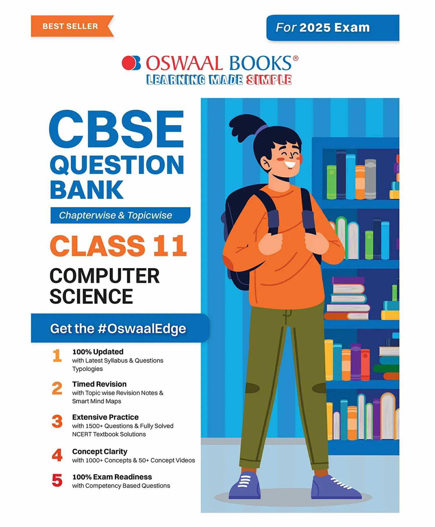 Oswaal Cbse Question Bank Class 11 Computer Science, Chapterwise And Topicwise Solved Papers For 2025 Exams  |   Academic Books Academic Books Academic Books