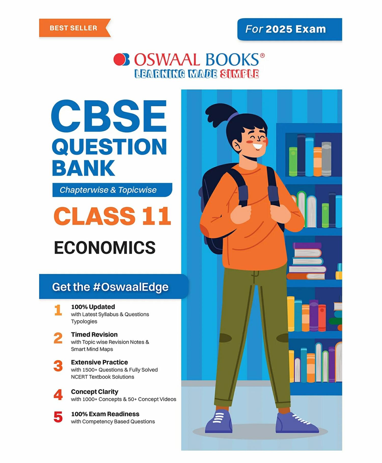 Oswaal Cbse Question Bank Class 11 Economics Chapterwise & Topicwise Solved Papers For 2025 Exams – English  |   Academic Books Academic Books Academic Books