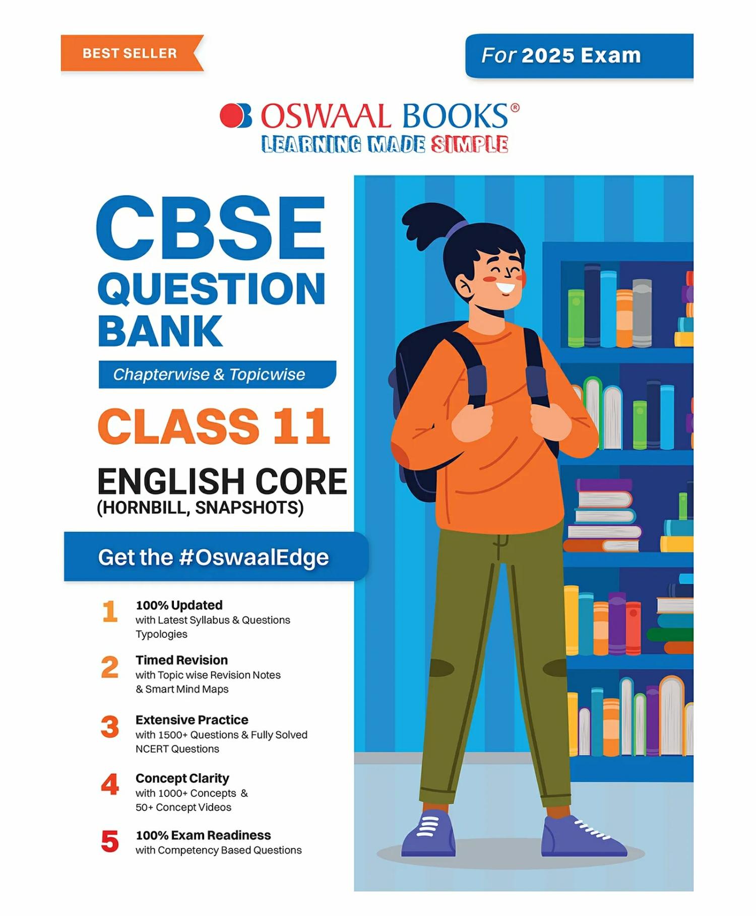 Oswaal Cbse Question Bank Class 11 English Core Chapterwise And Topicwise Solved Papers For 2025 Exams – English  |   Academic Books Academic Books Academic Books