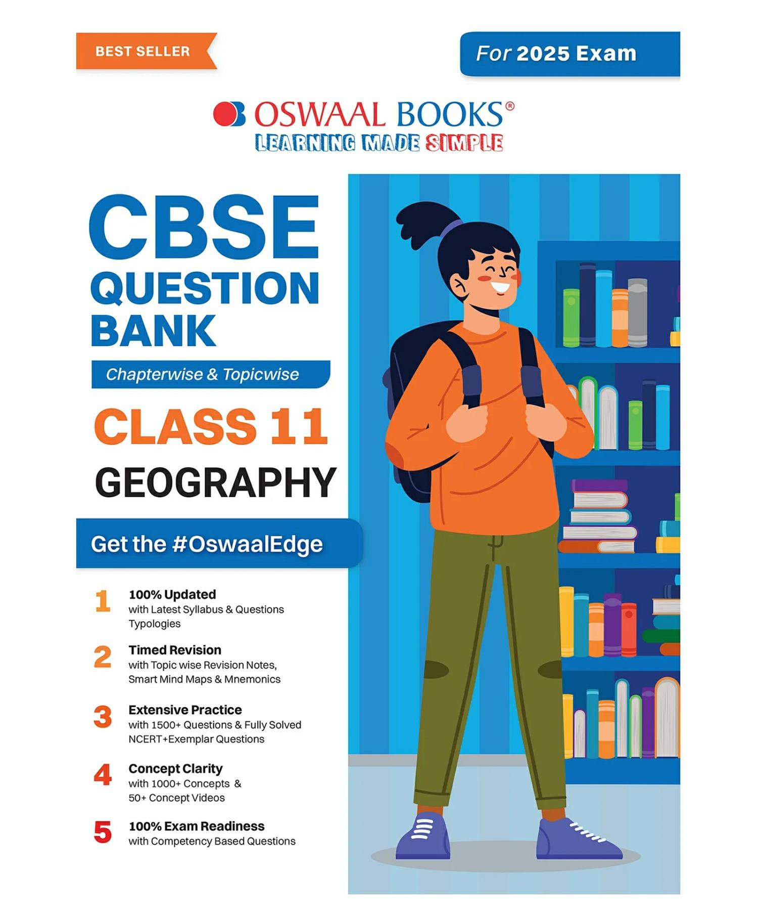 Oswaal Cbse Question Bank Class 11 Geography, Chapterwise And Topicwise Solved Papers For 2025 Exams  |   Academic Books Academic Books Academic Books