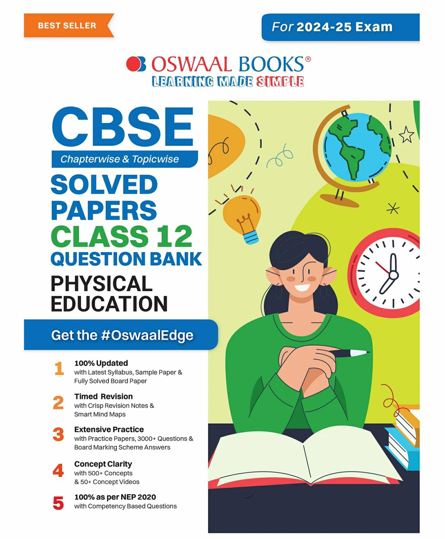 Oswaal Cbse Question Bank Class 12 Physical Education, Chapterwise And Topicwise Solved Papers For Board Exams 2025  |   Academic Books Academic Books Academic Books