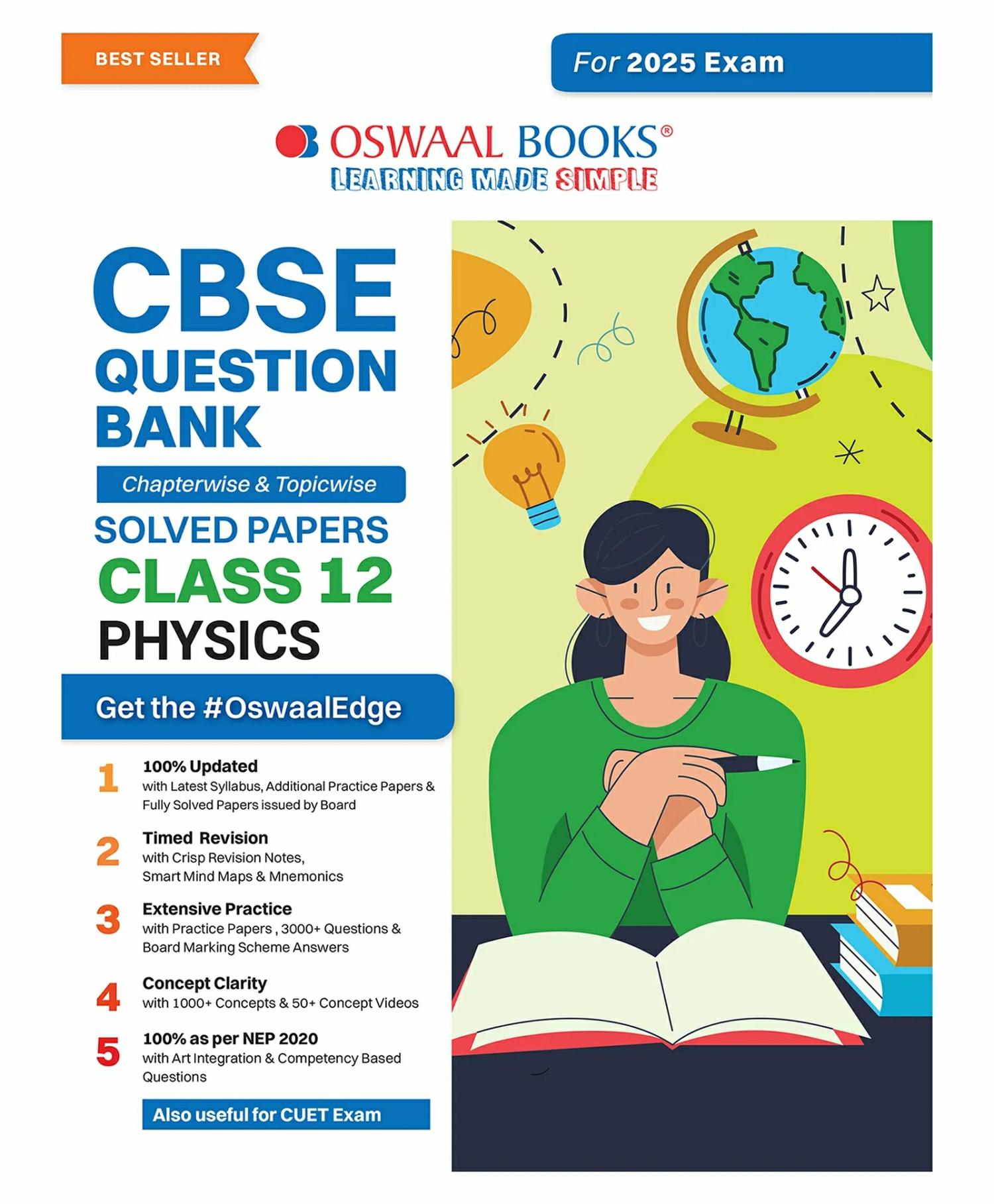 Oswaal Cbse Question Bank Class 12 Physics, Chapterwise And Topicwise Solved Papers For Board Exams 2025  |   Academic Books Academic Books Academic Books