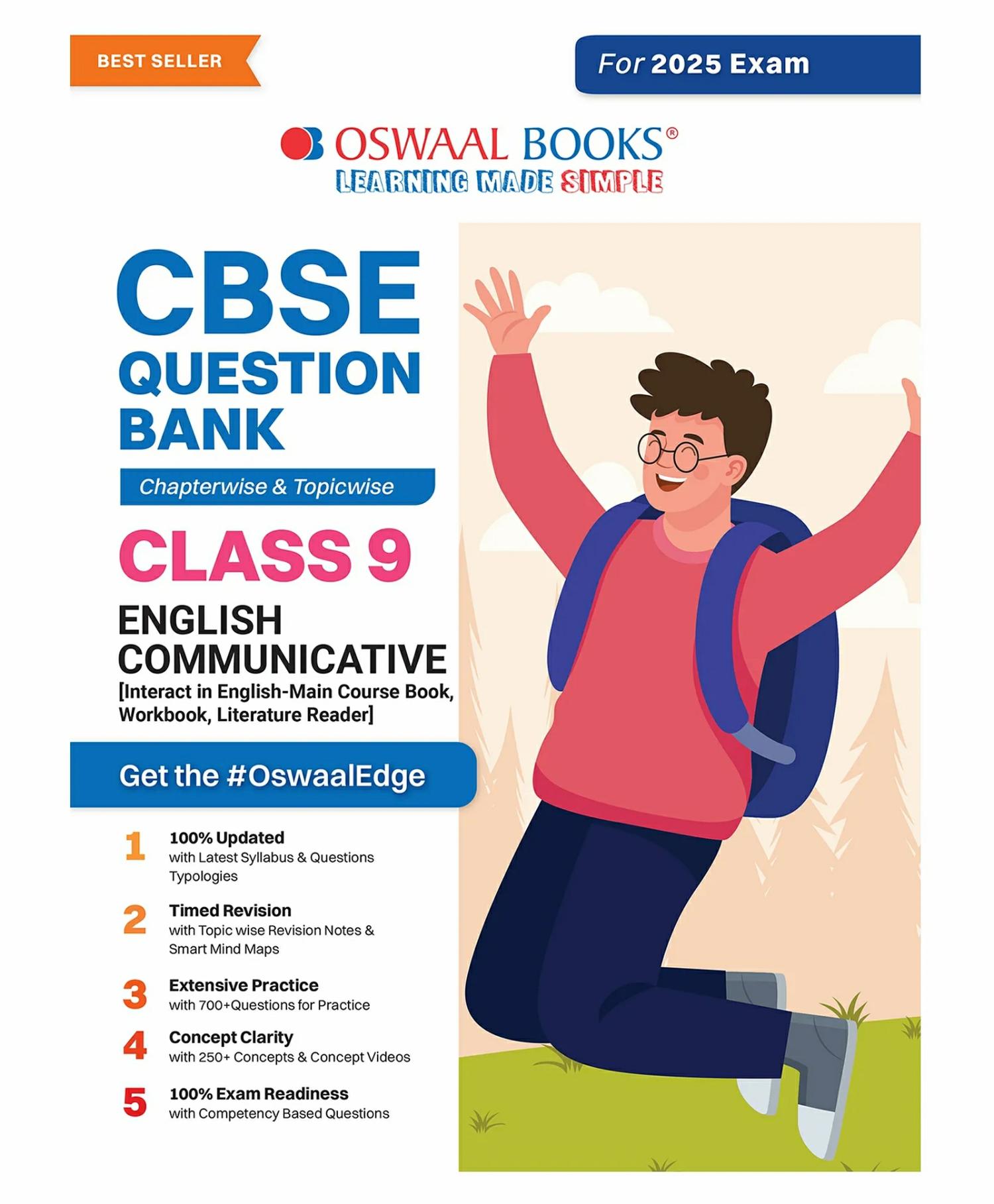 Oswaal Cbse Question Bank Class 9 English Communicative, Chapterwise And Topicwise Solved Papers For 2025 Exams  |   Academic Books Academic Books Academic Books