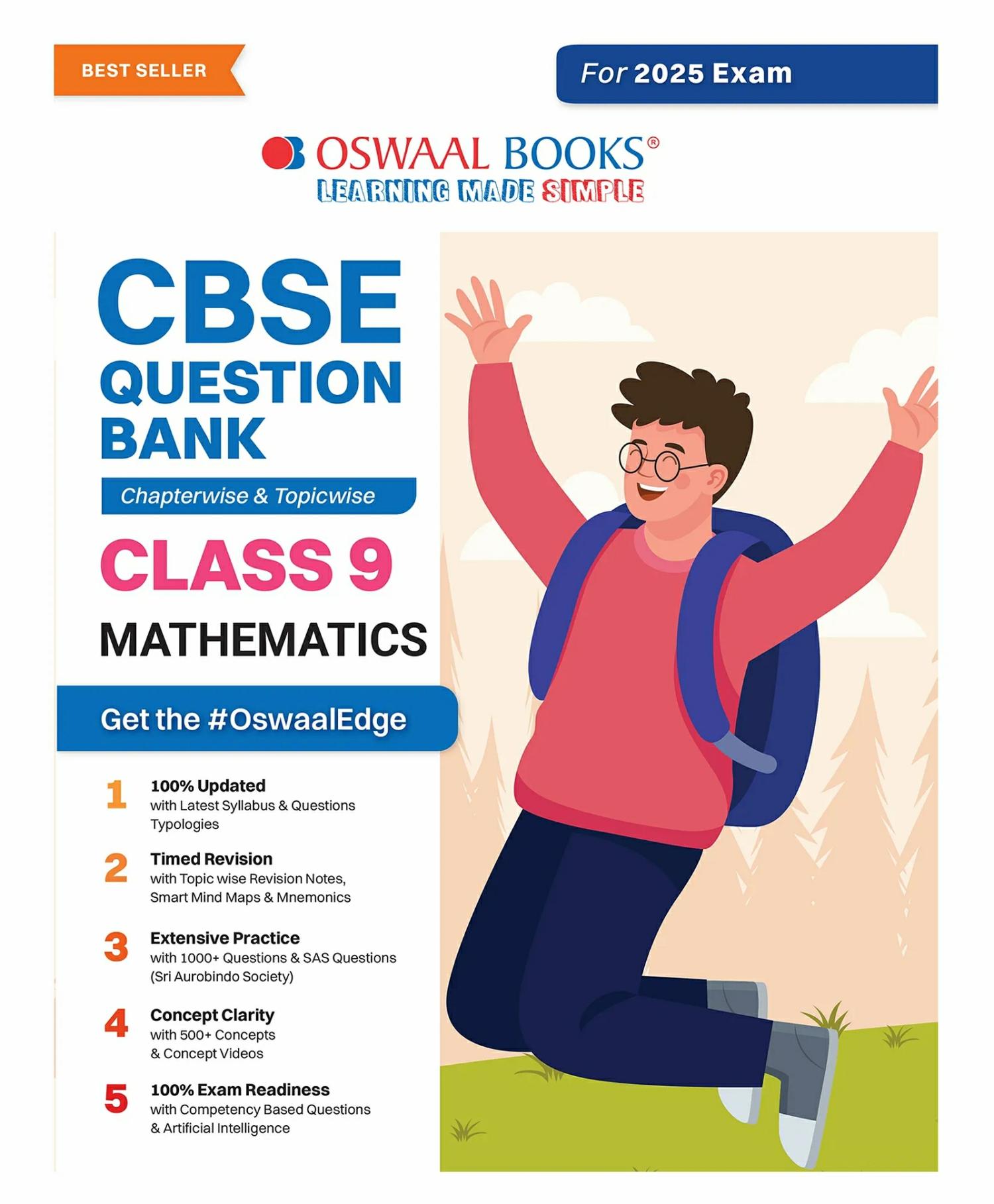 Oswaal Cbse Question Bank Class 9 Mathematics, Chapterwise And Topicwise Solved Papers For 2025 Exams  |   Academic Books Academic Books Academic Books