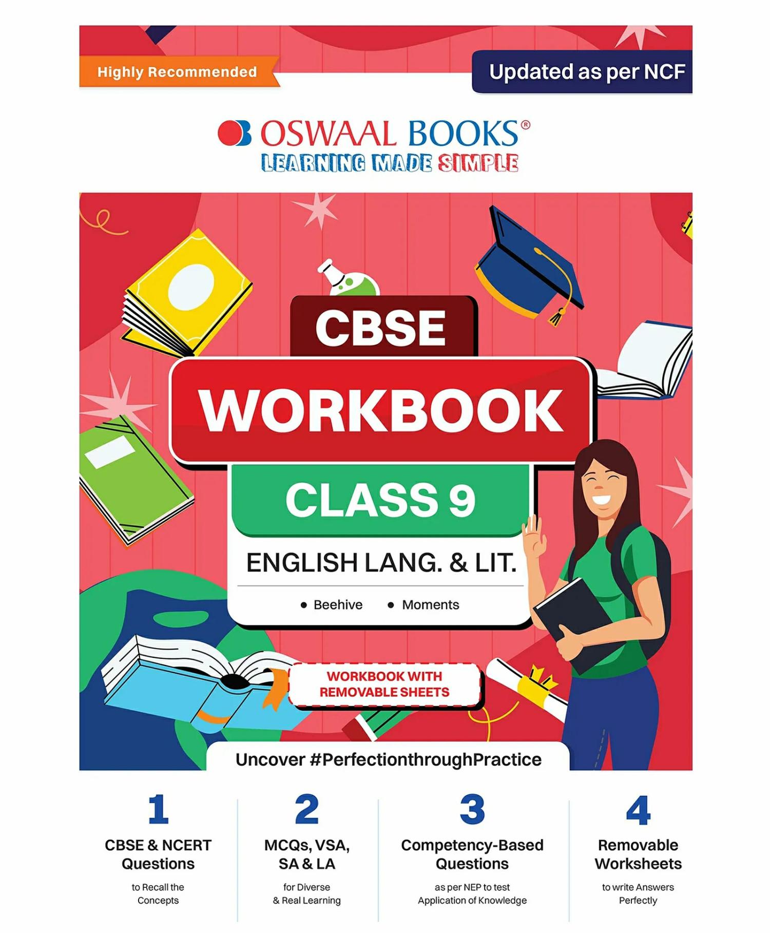 Oswaal Cbse Workbook | English Language And Literature | Class 9 | Updated As Per Ncf | For Better Results | For 2024 Exam  |   Academic Books Academic Books Academic Books