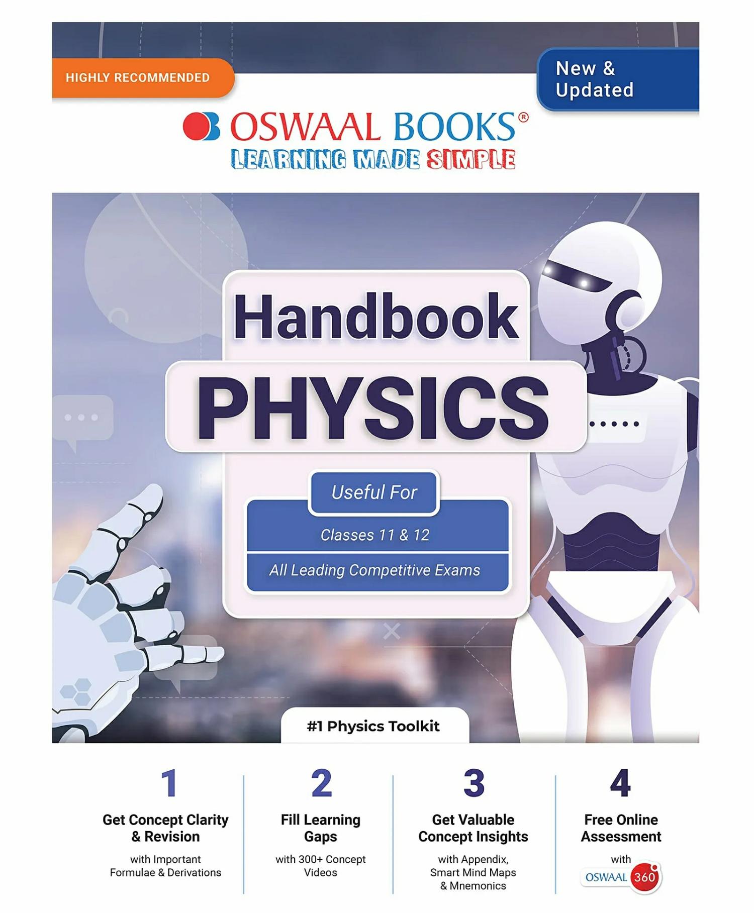 Oswaal  Handbook Classes 11 & 12 All Leading Competitive Exams (New & Updated) – Physics – English  |   Academic Books Academic Books Academic Books