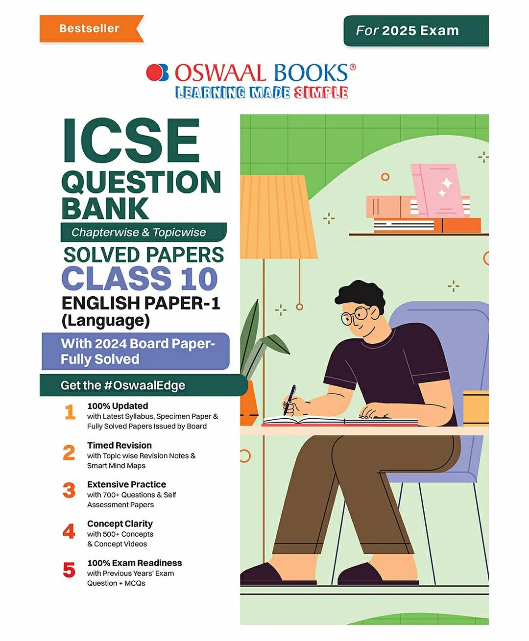 Oswaal Icse Question Bank Class 10 English Paper 1 | Chapterwise | Topicwise | Solved Papers | For 2025 Board Exams  |   Academic Books Academic Books Academic Books