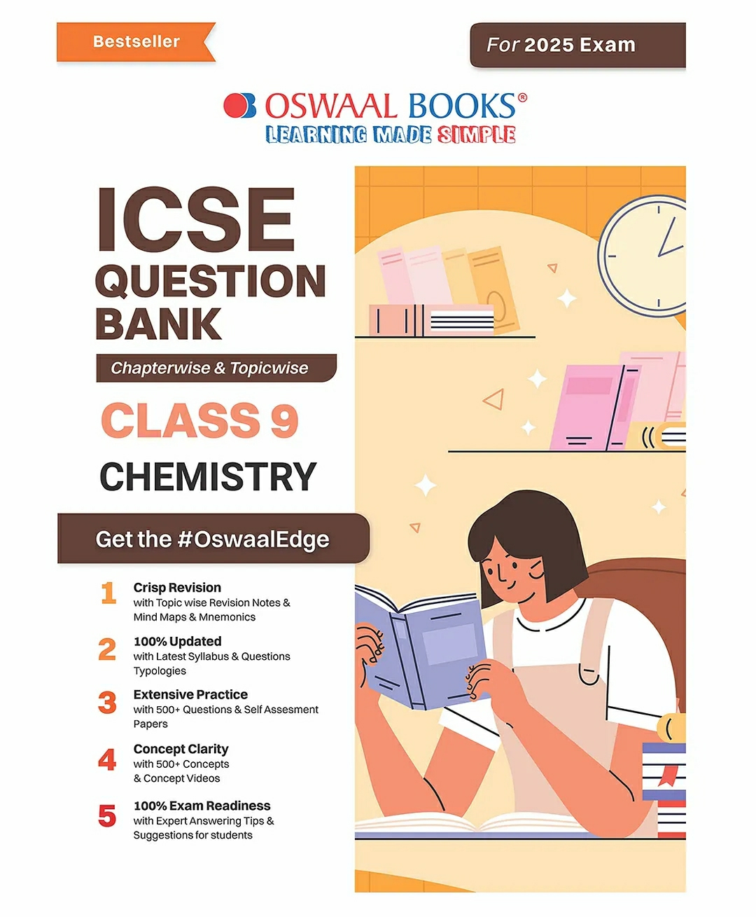 Oswaal Icse Question Bank Class 9 Chemistry | Chapterwise | Topicwise  | Solved Papers  | For 2025 Exams  |   Academic Books Academic Books Academic Books