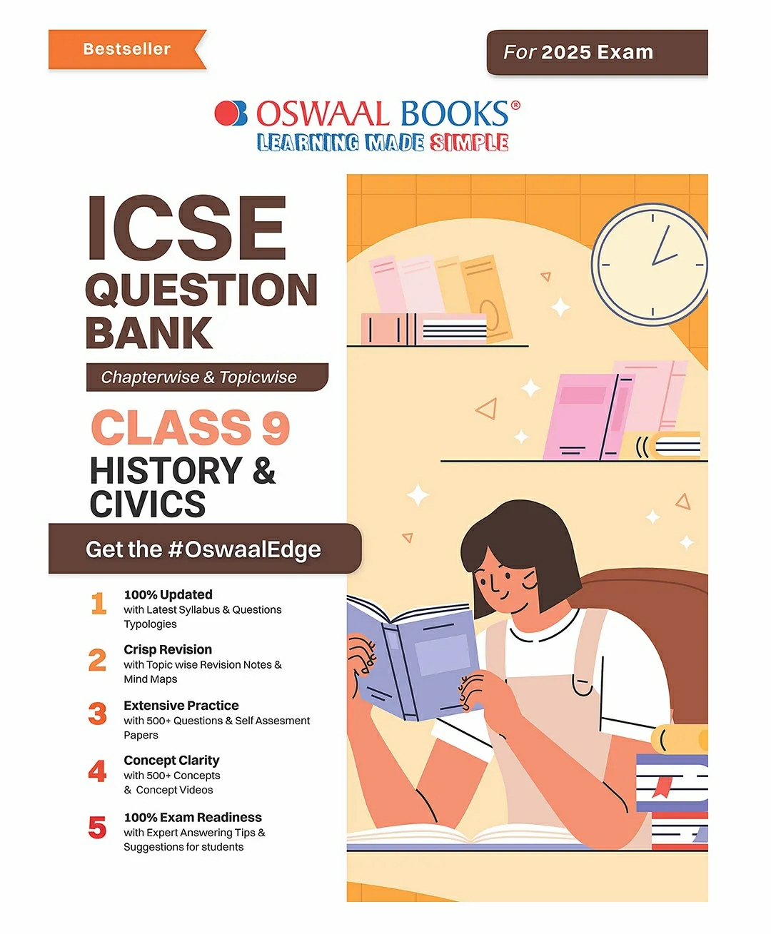 Oswaal Icse Question Bank Class 9 History & Civics | Chapterwise | Topicwise  | Solved Papers  | For 2025 Exams  |   Academic Books Academic Books Academic Books