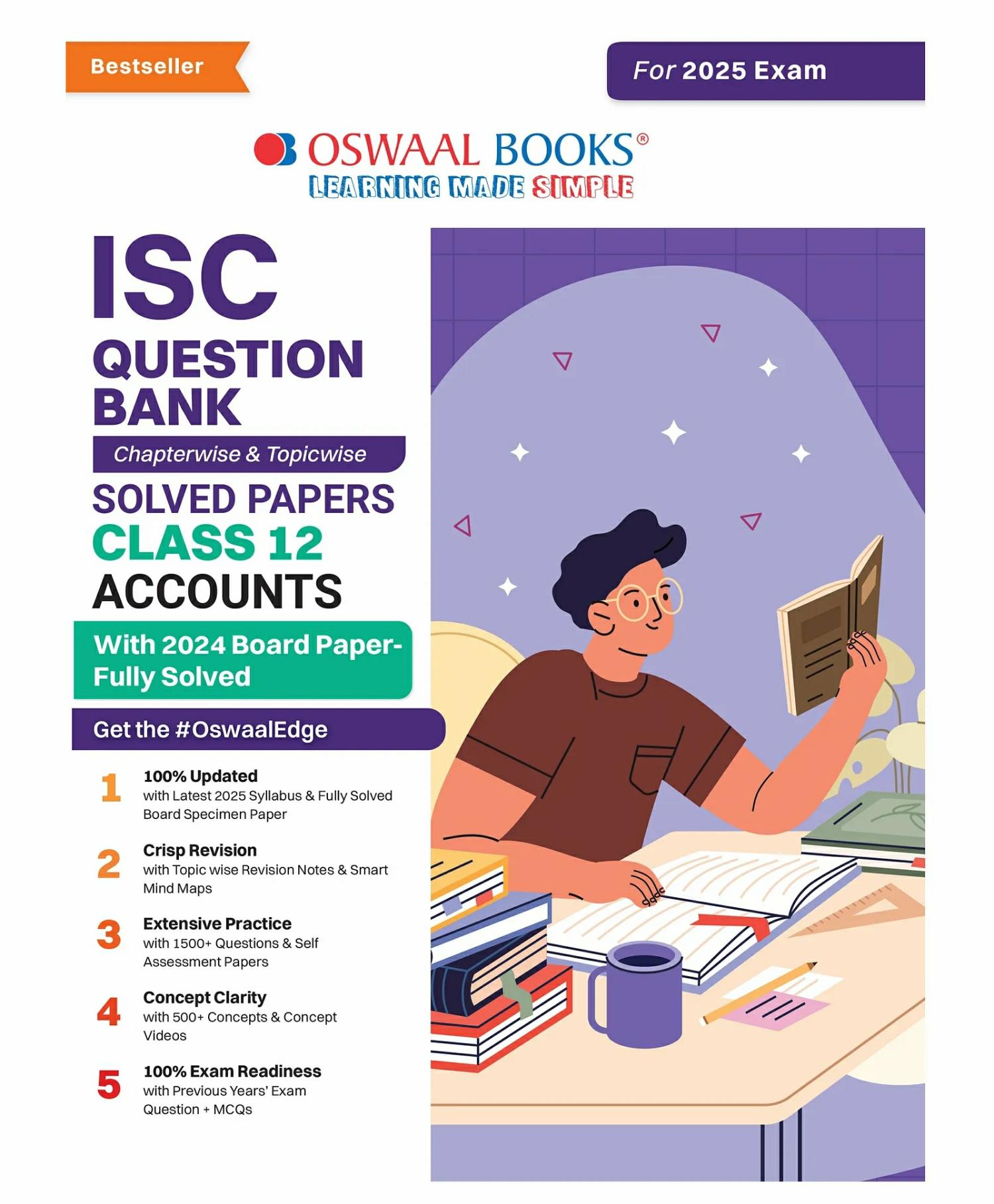 Oswaal Isc Question Bank Class 12 Accounts | Chapterwise | Topicwise | Solved Papers | For 2025 Board Exams  |   Academic Books Academic Books Academic Books