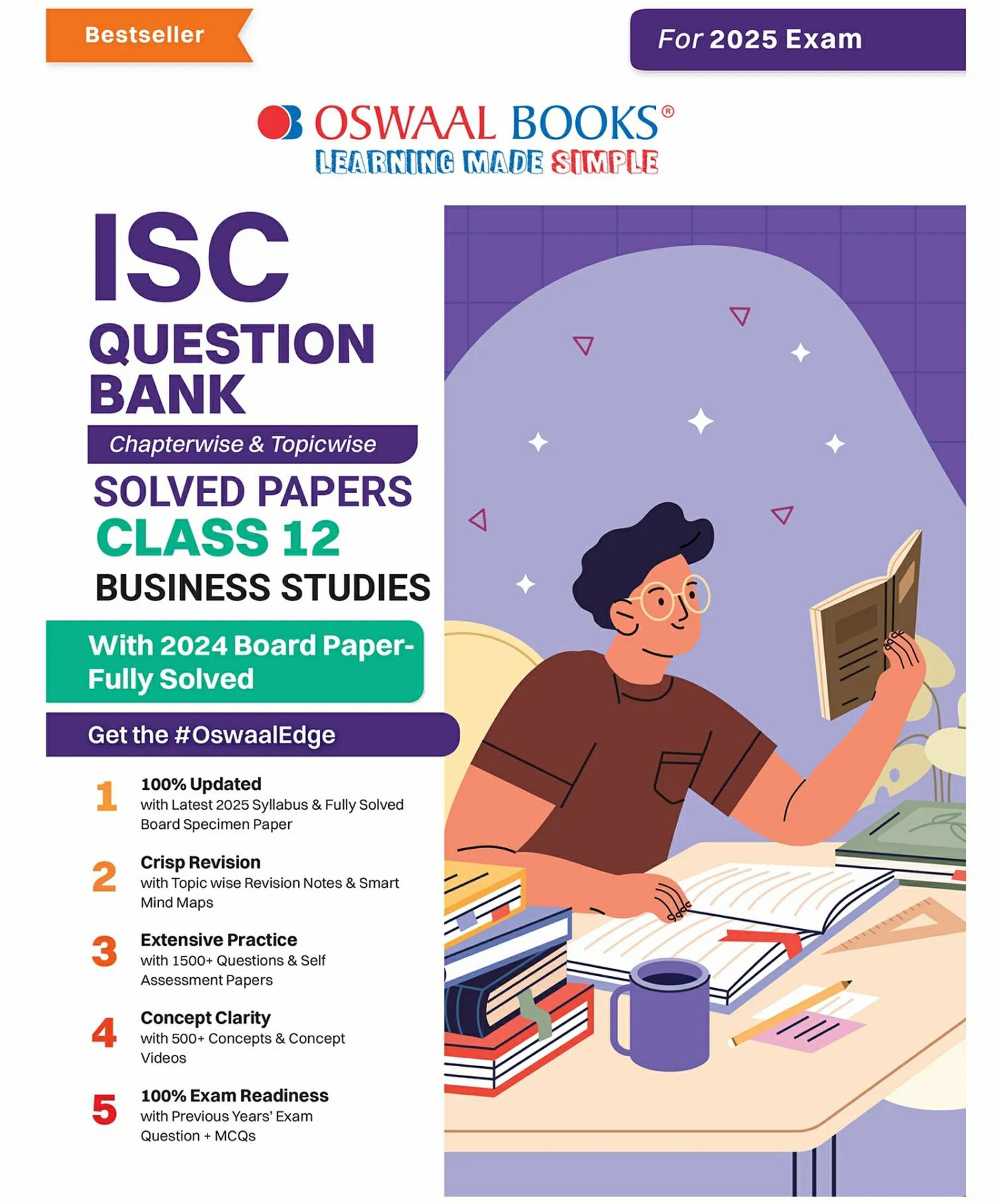 Oswaal Isc Question Bank Class 12 Business Studies | Chapterwise | Topicwise | Solved Papers | For 2025 Board Exams  |   Academic Books Academic Books Academic Books