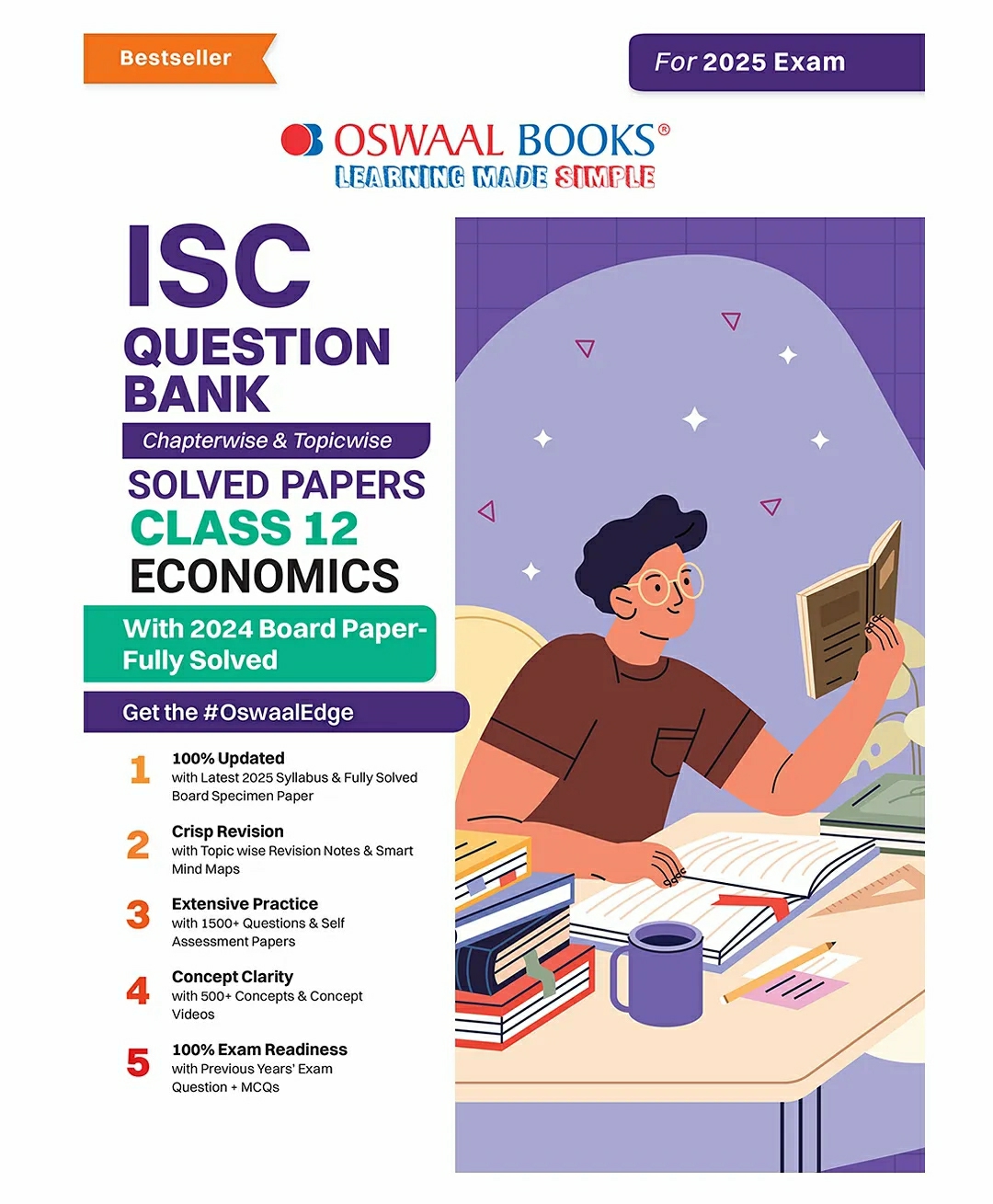 Oswaal Isc Question Bank Class 12 Economics | Chapterwise | Topicwise | Solved Papers | For 2025 Board Exams  |   Academic Books Academic Books Academic Books