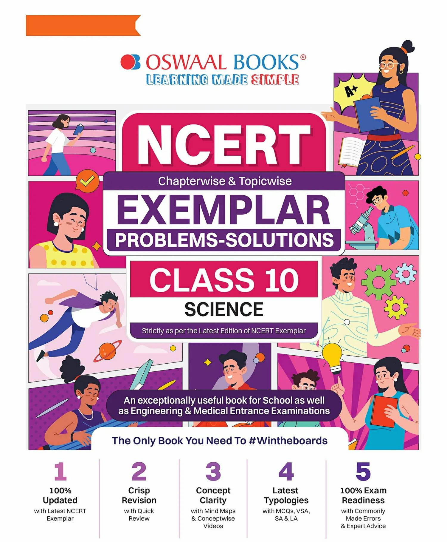 Oswaal  Ncert Exemplar (Problems – Solutions) Class 10 Science Book For 2024 Board Exams  |   Academic Books Academic Books Academic Books