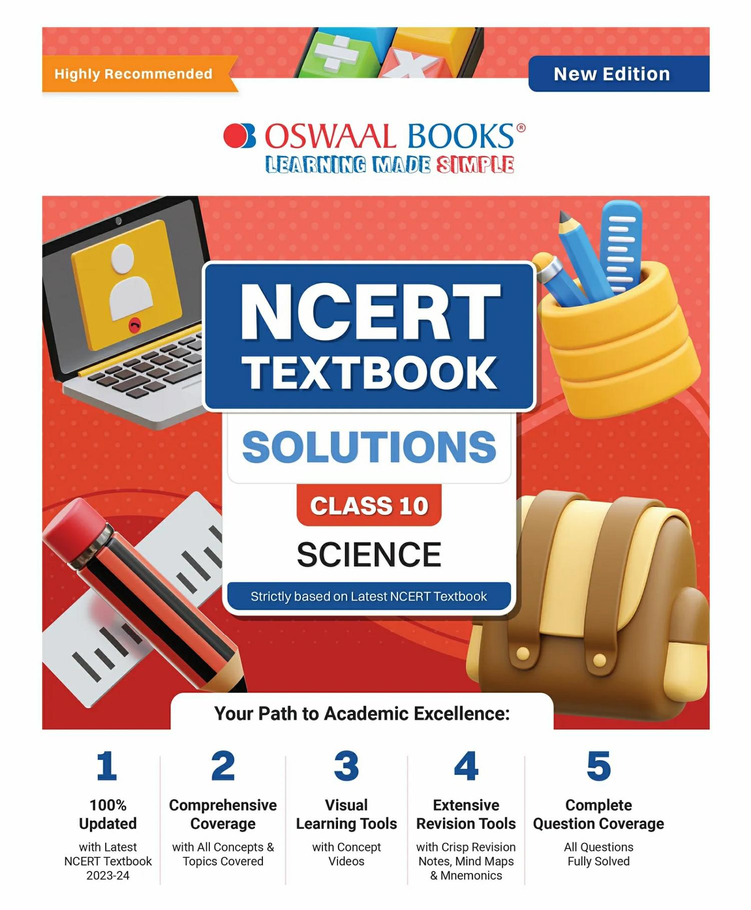 Oswaal Ncert Textbook Solution Class 10 Science | For Latest Exam  |   Academic Books Academic Books Academic Books