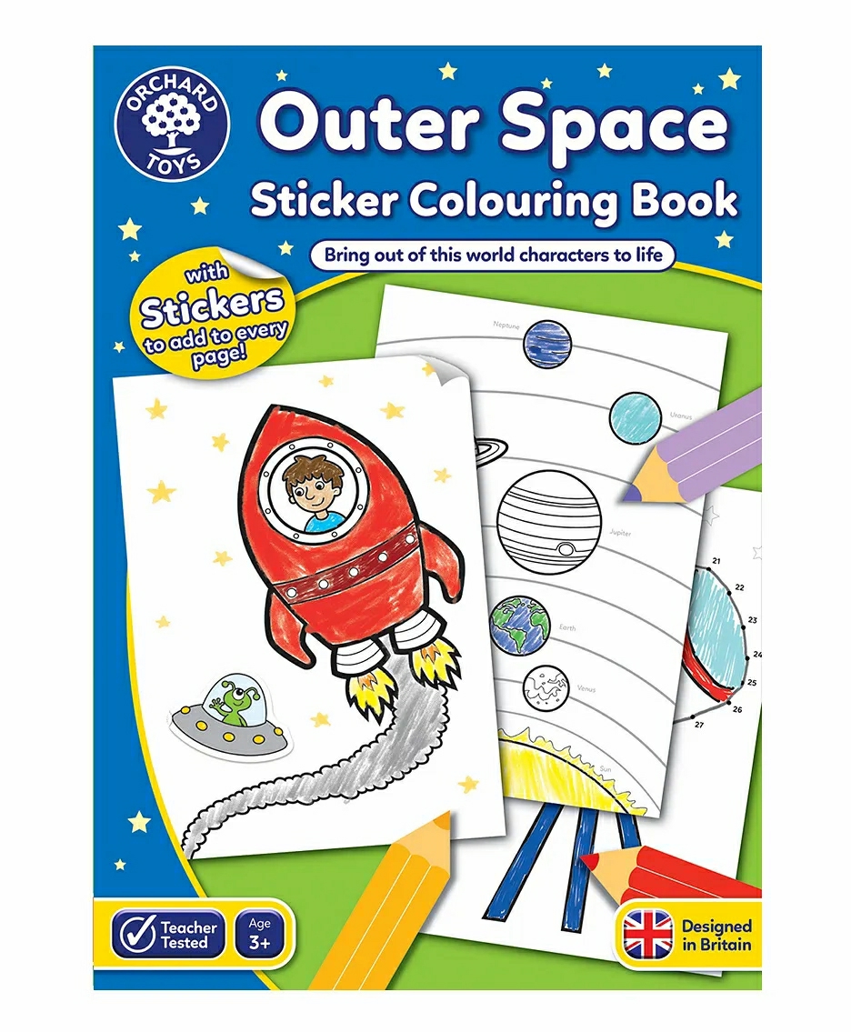 Outer Space Sticker Colouring Book  English  |   Drawing & Coloring Book Drawing & Coloring Book Drawing & Coloring Book