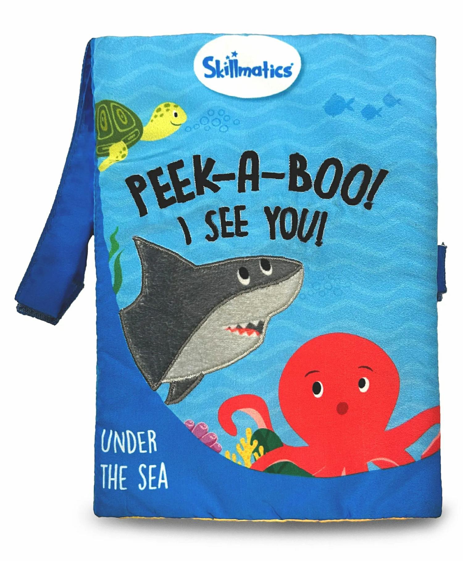 Peek A Boo I See You Underwater Animal Theme Interactive Soft Cloth Book – Blue  |   Read & Learn Read & Learn Read & Learn